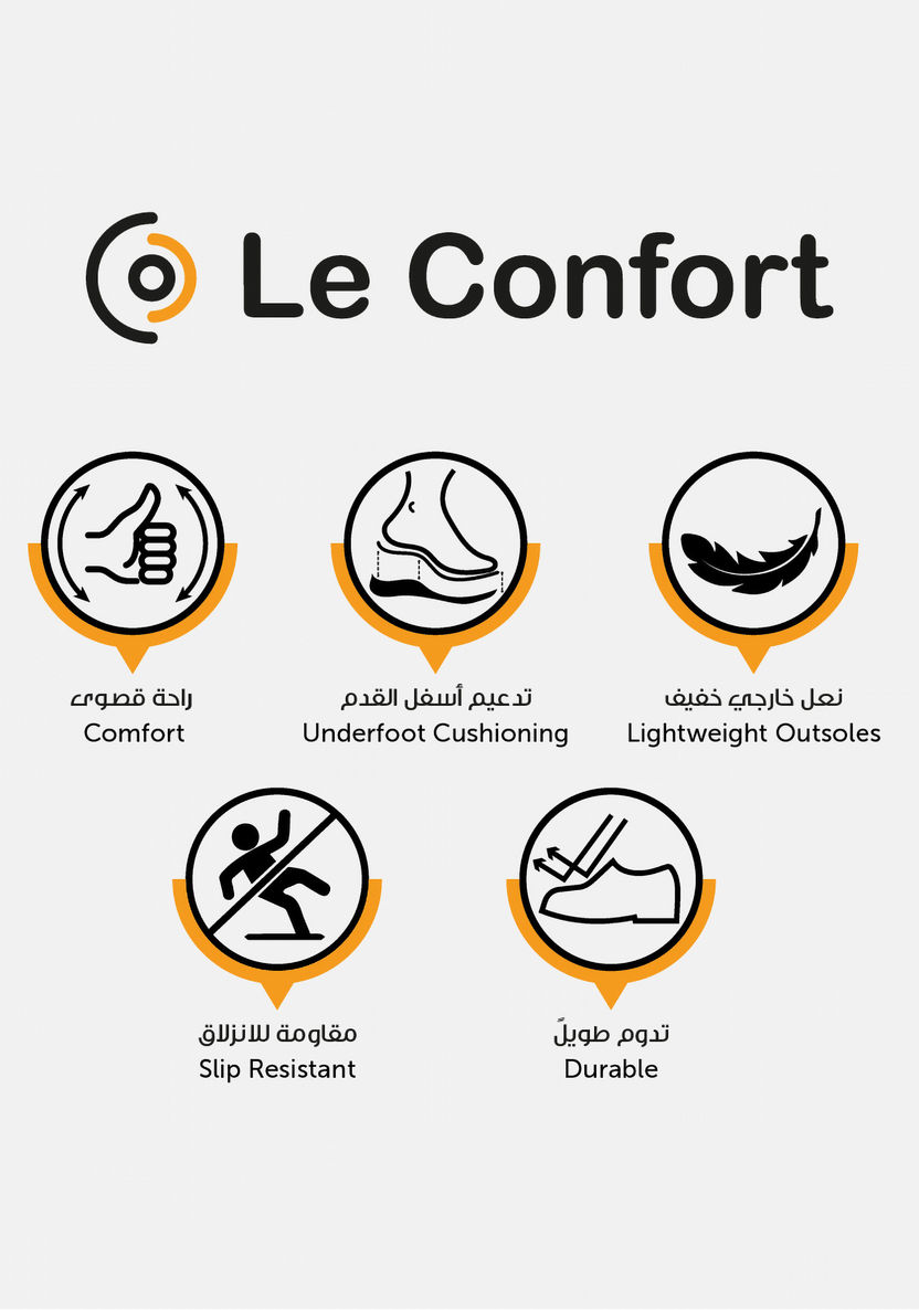 Le Confort Open Toe Strap Sandals with Buckle Closure and Wedge Heel-Women%27s Heel Sandals-image-5