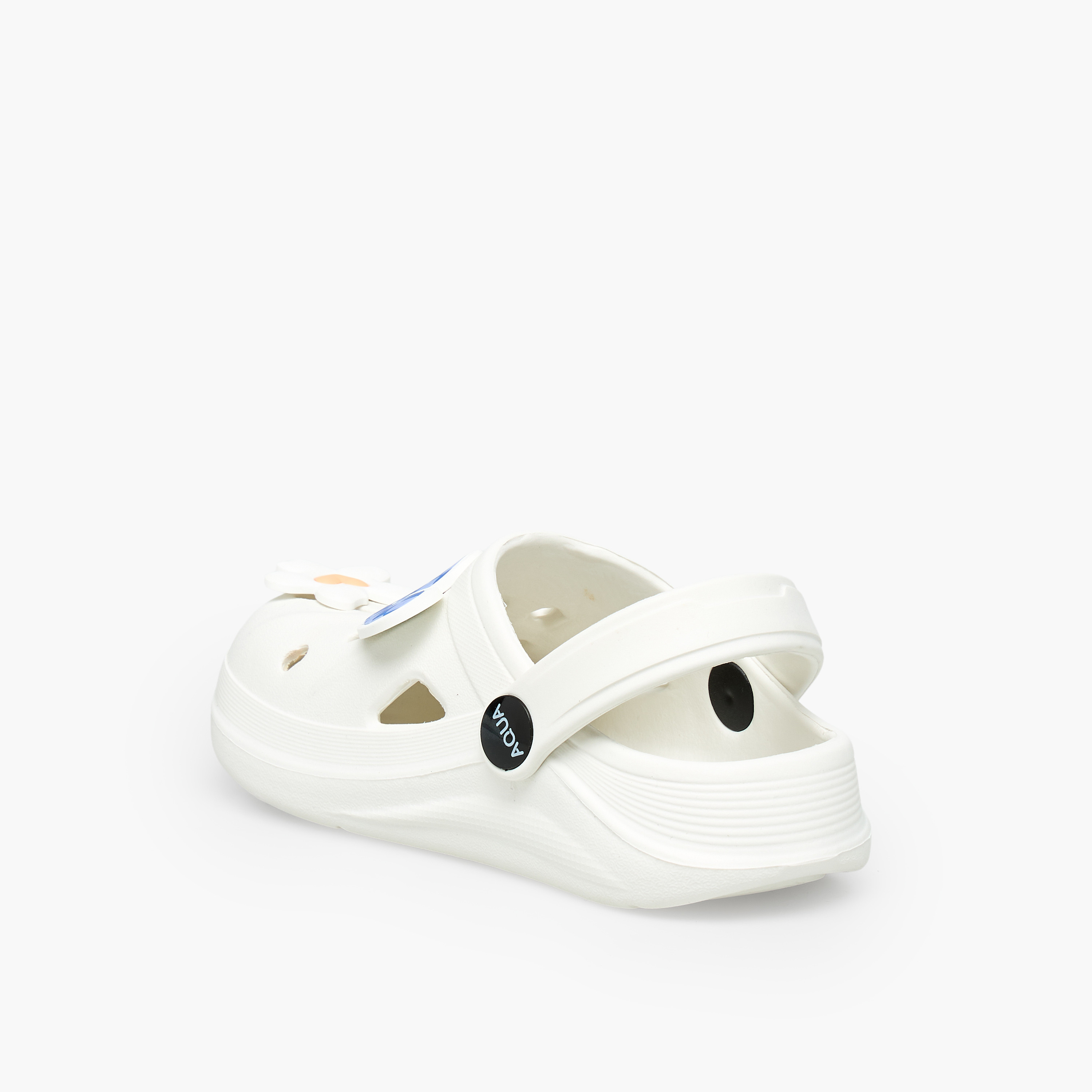 Aqua Girls Bunny and Floral Jibbitz Clogs-girls-shoes-sandals-image-5