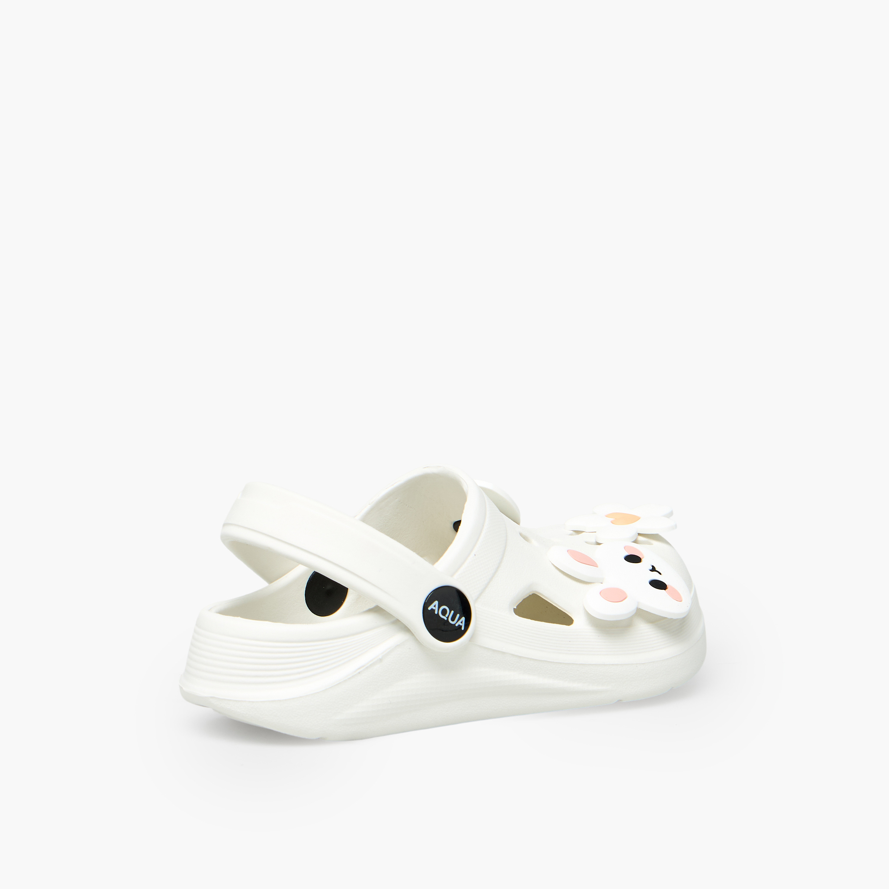 Aqua Girls Bunny and Floral Jibbitz Clogs-girls-shoes-sandals-image-6