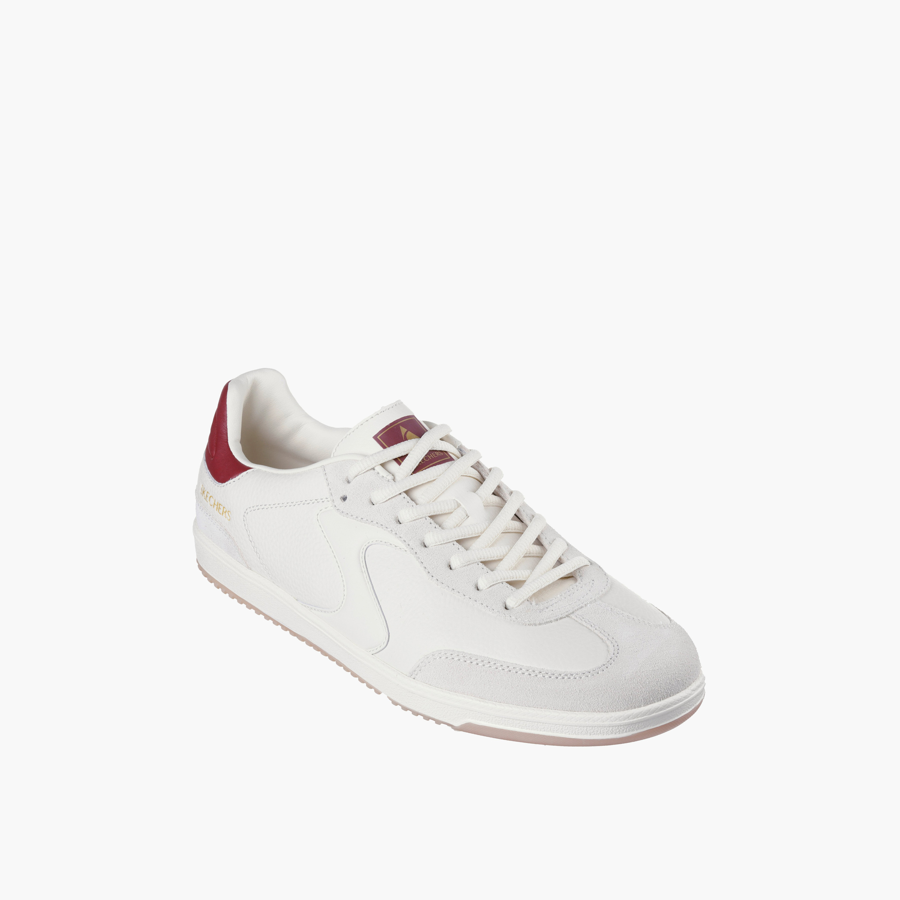 حذاء رياضي جلد برباط إغلاق للرجال من سكيتشرز-sports-men-shoes-image-1