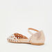 Little Missy Embellished D'Orsay Shoes with Buckle Closure-Girl%27s Sandals-thumbnailMobile-2