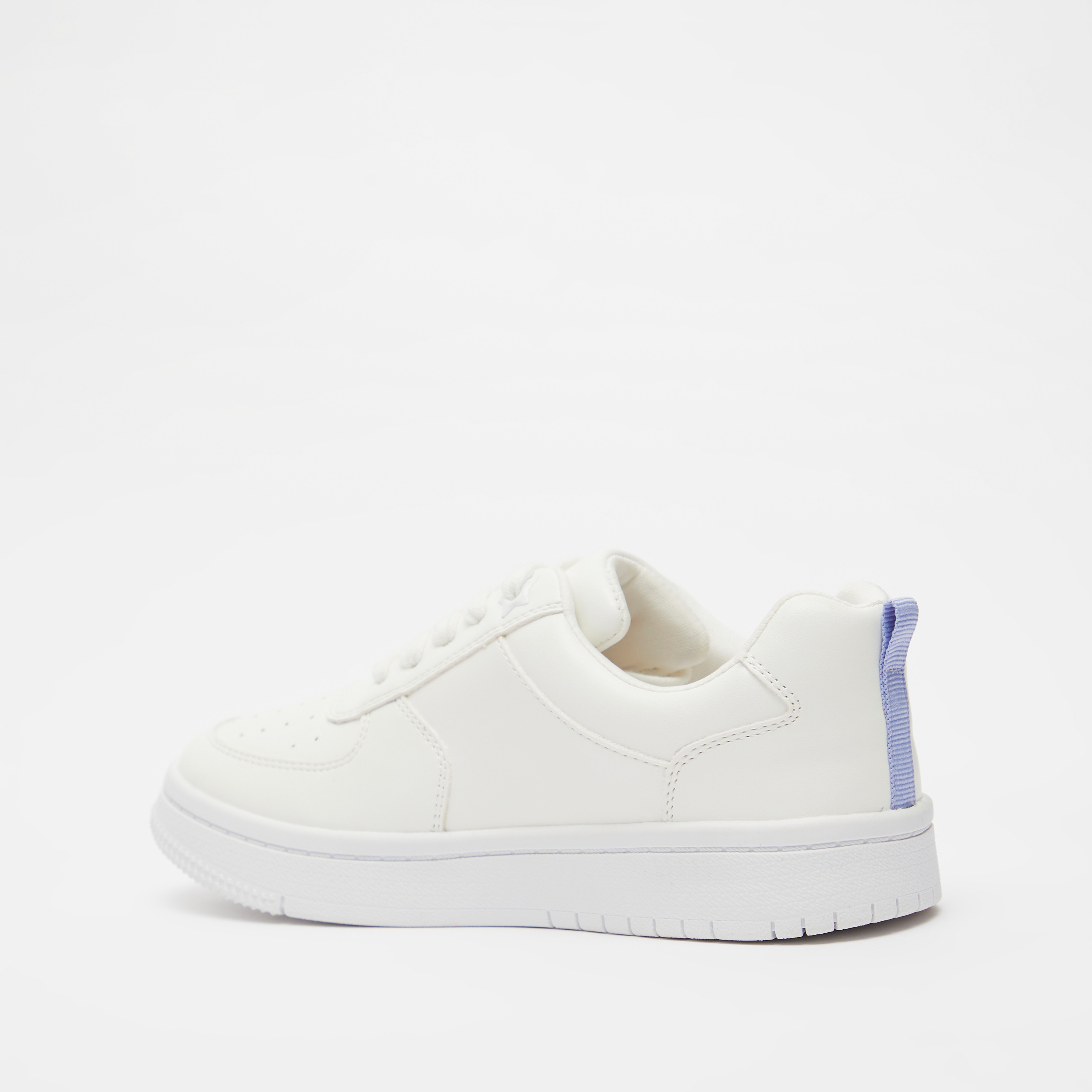 Little Missy Solid Sneakers with Lace-Up Closure-girls-shoes-sneakers-image-3