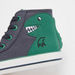 Juniors Dinosaur Applique High Cut Sneakers with Zip Closure-Boy%27s Sneakers-thumbnail-3