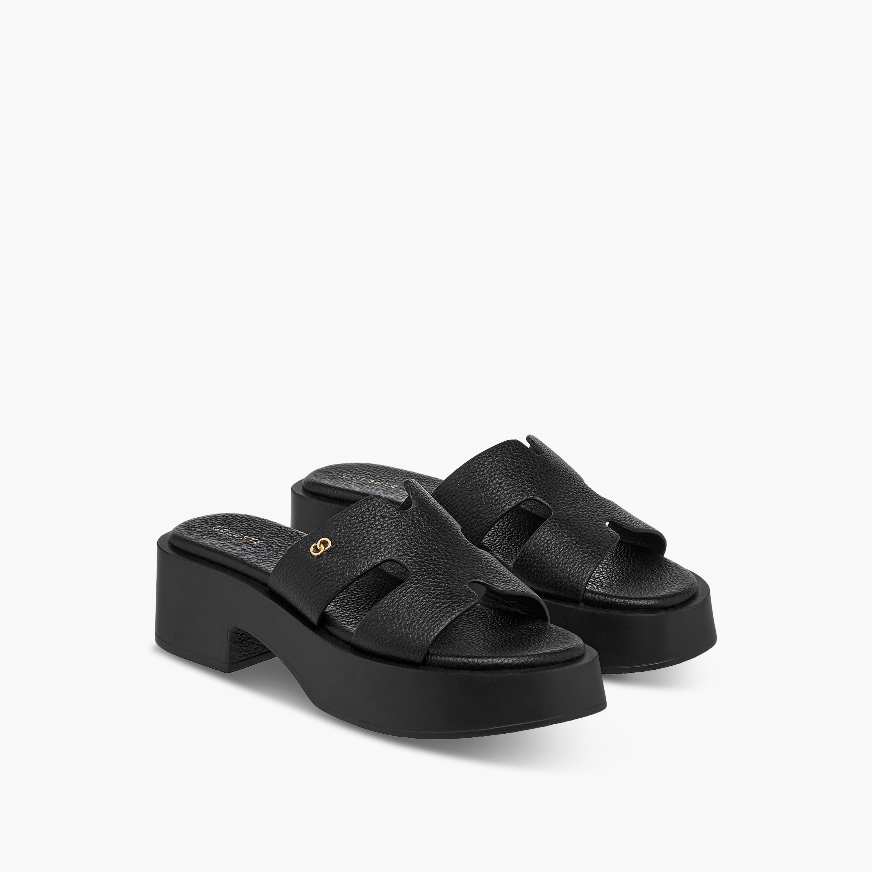 Celeste Women's Cutout Slip-On Sandals with Block Heels-women-shoes-sandals-heeled-image-1