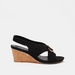 Le Confort Ankle Strap Sandals with Wedge Heels-Women%27s Heel Sandals-thumbnailMobile-0