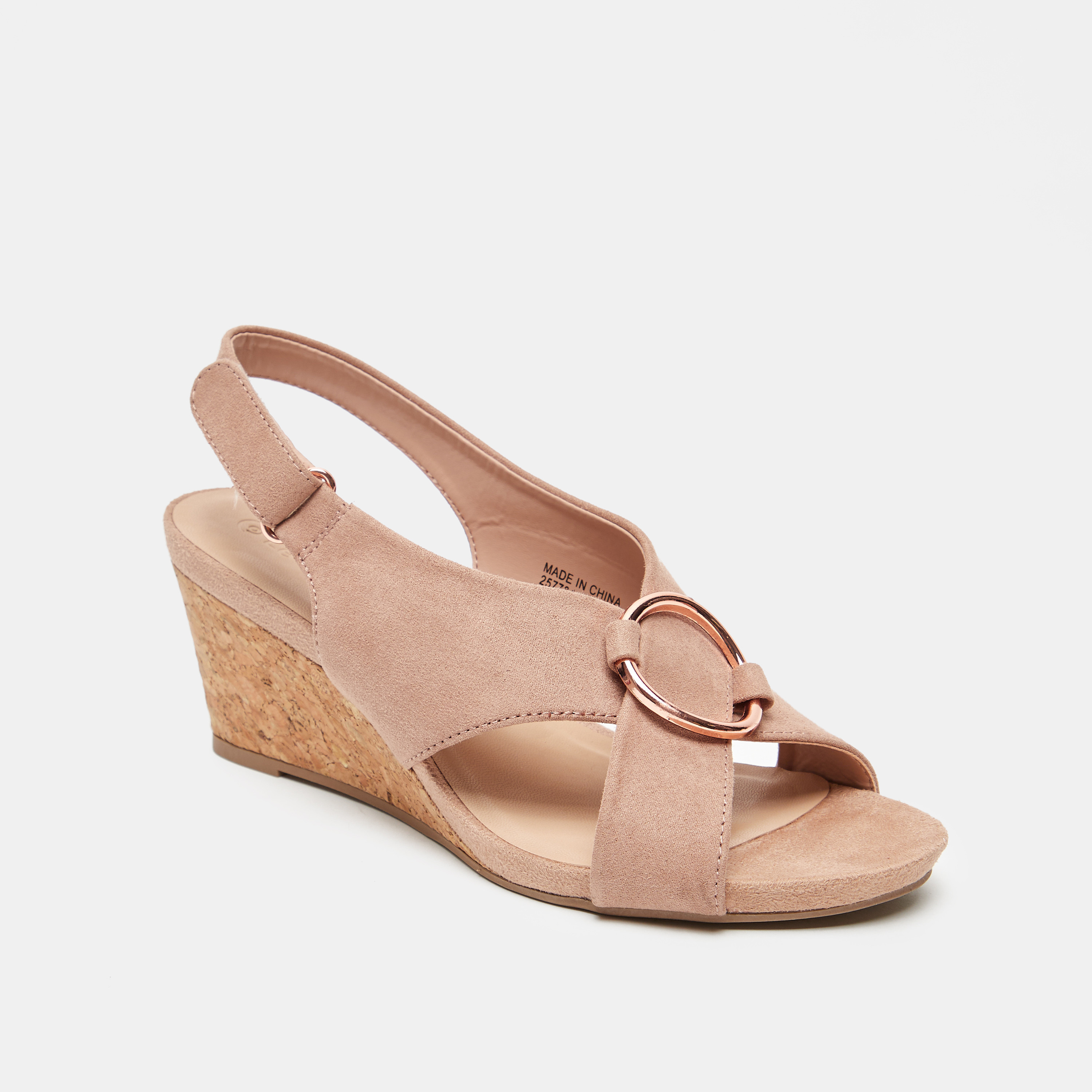 صندل بحزام متقاطع بكعب سميك للنساء من لو كونفورت-women-shoes-heels-image-2
