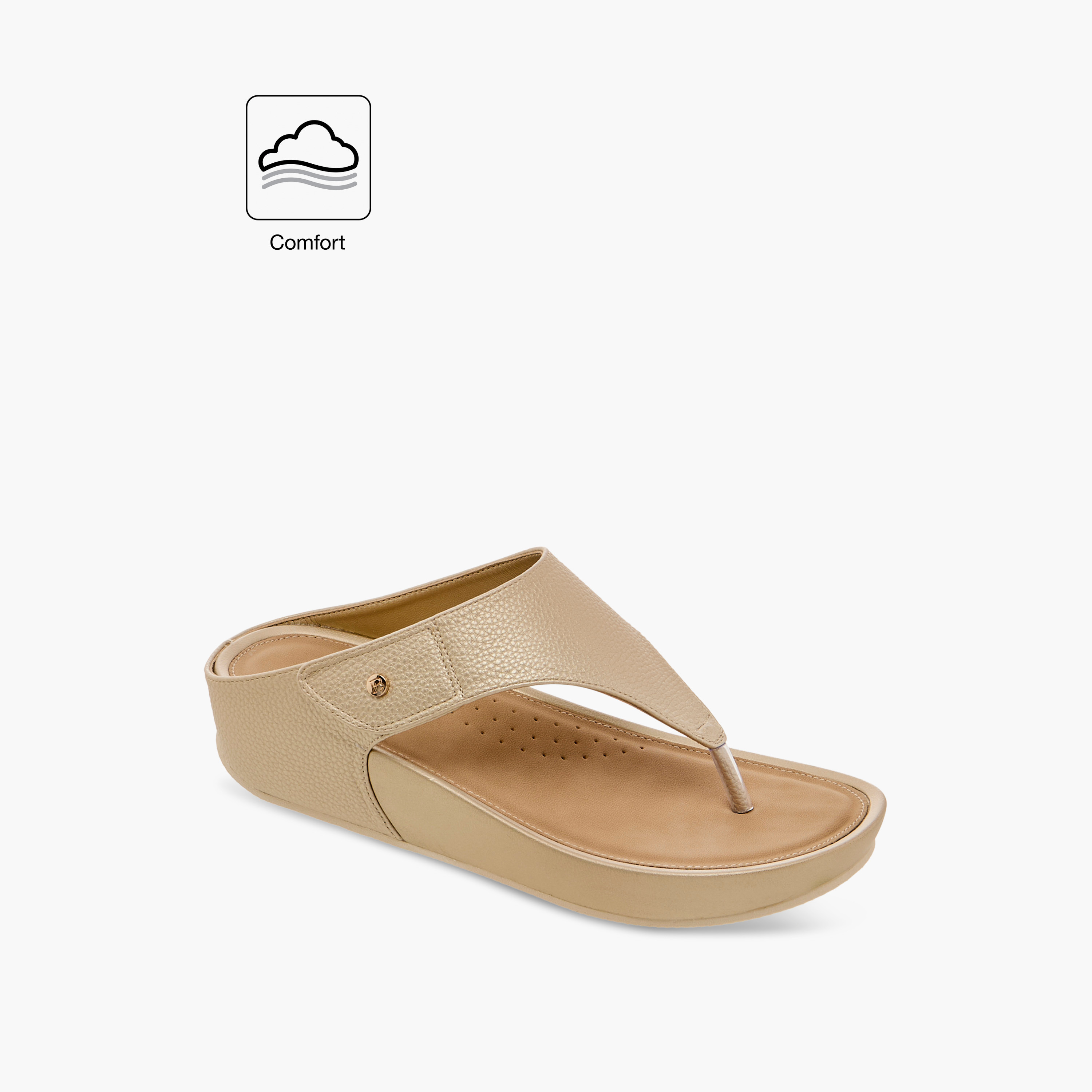 Flora Bella Textured Slip-On Comfort Sandals with Wedge Heels-women-shoes-sandals-heeled-image-2