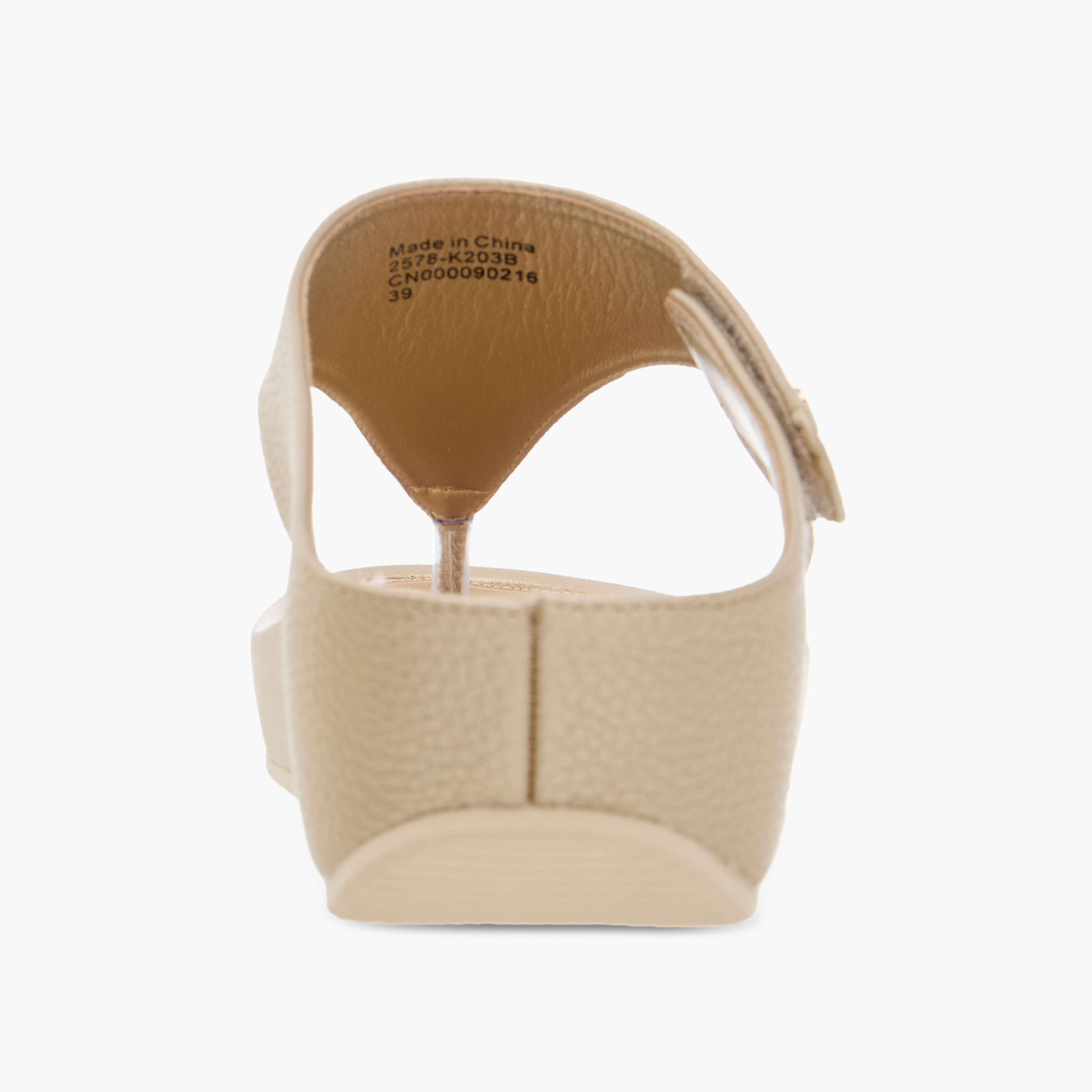 Flora Bella Textured Slip-On Comfort Sandals with Wedge Heels-women-shoes-sandals-heeled-image-5