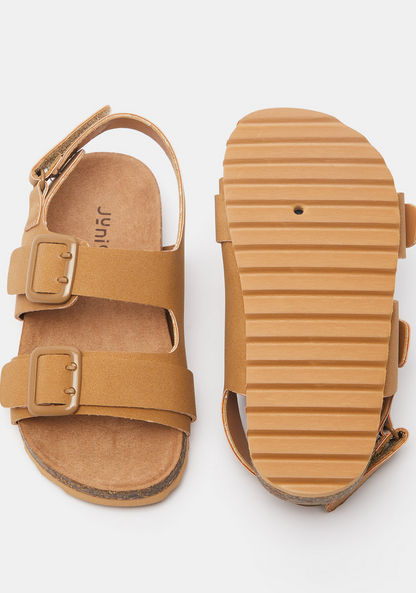 Juniors Buckle Detail Floaters with Hook and Loop Closure-Boy%27s Sandals-image-4
