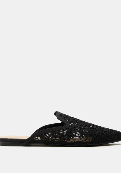 Celeste Women's Lace Slip-On Mules-Women%27s Casual Shoes-image-0