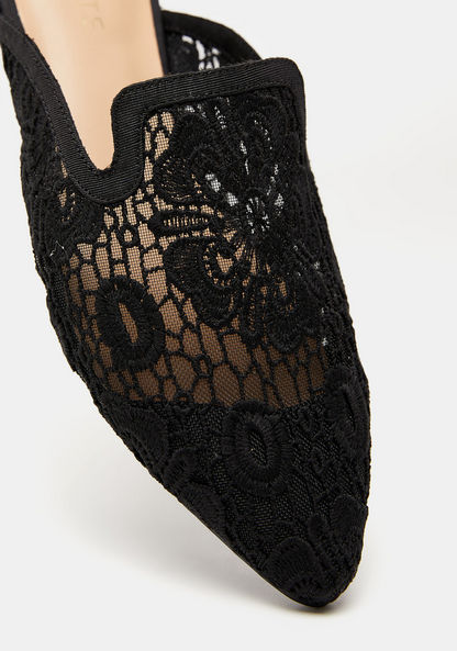 Celeste Women's Lace Slip-On Mules-Women%27s Casual Shoes-image-3