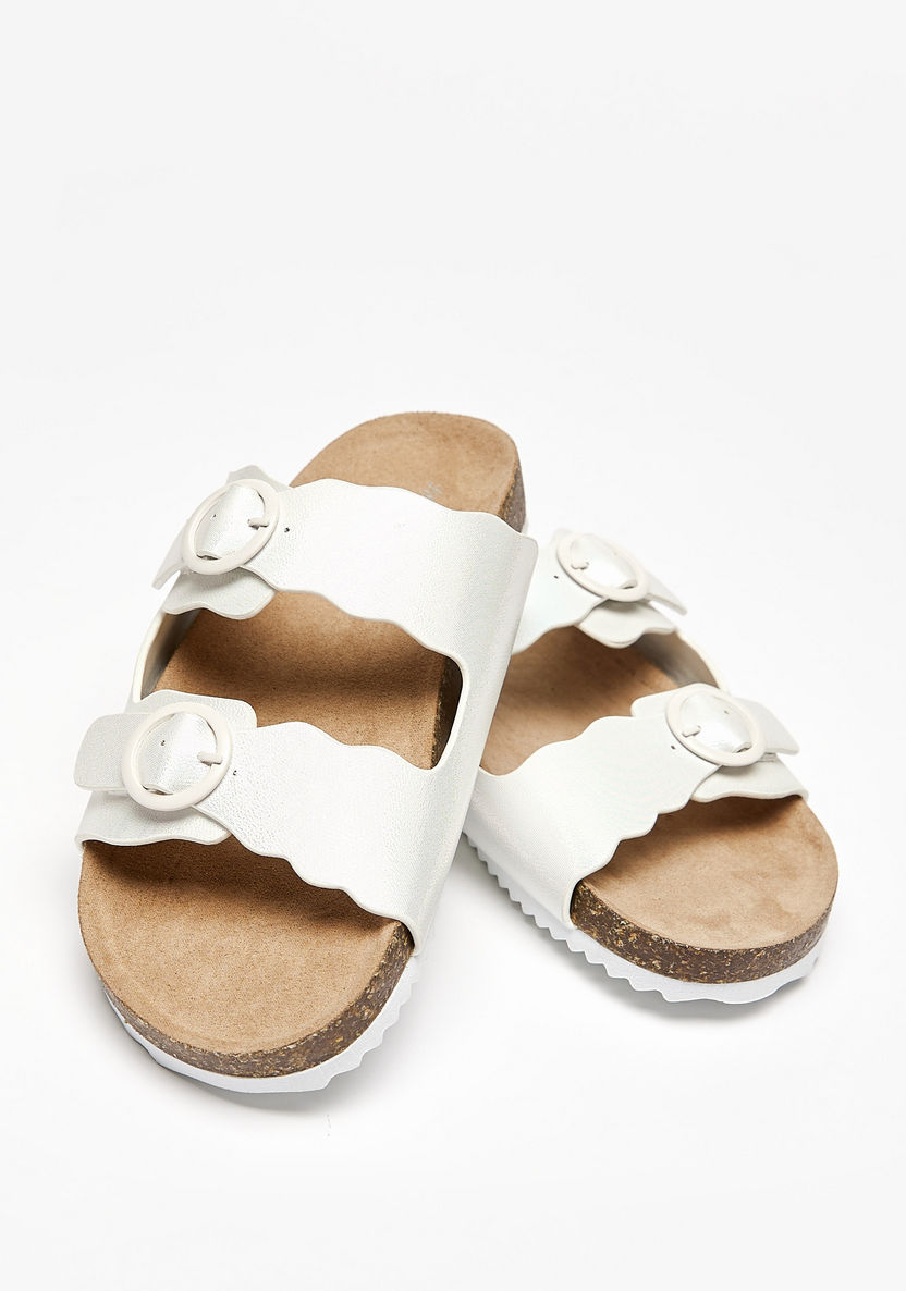Little Missy Slip-On Sandals with Buckle Accent-Girl%27s Sandals-image-3