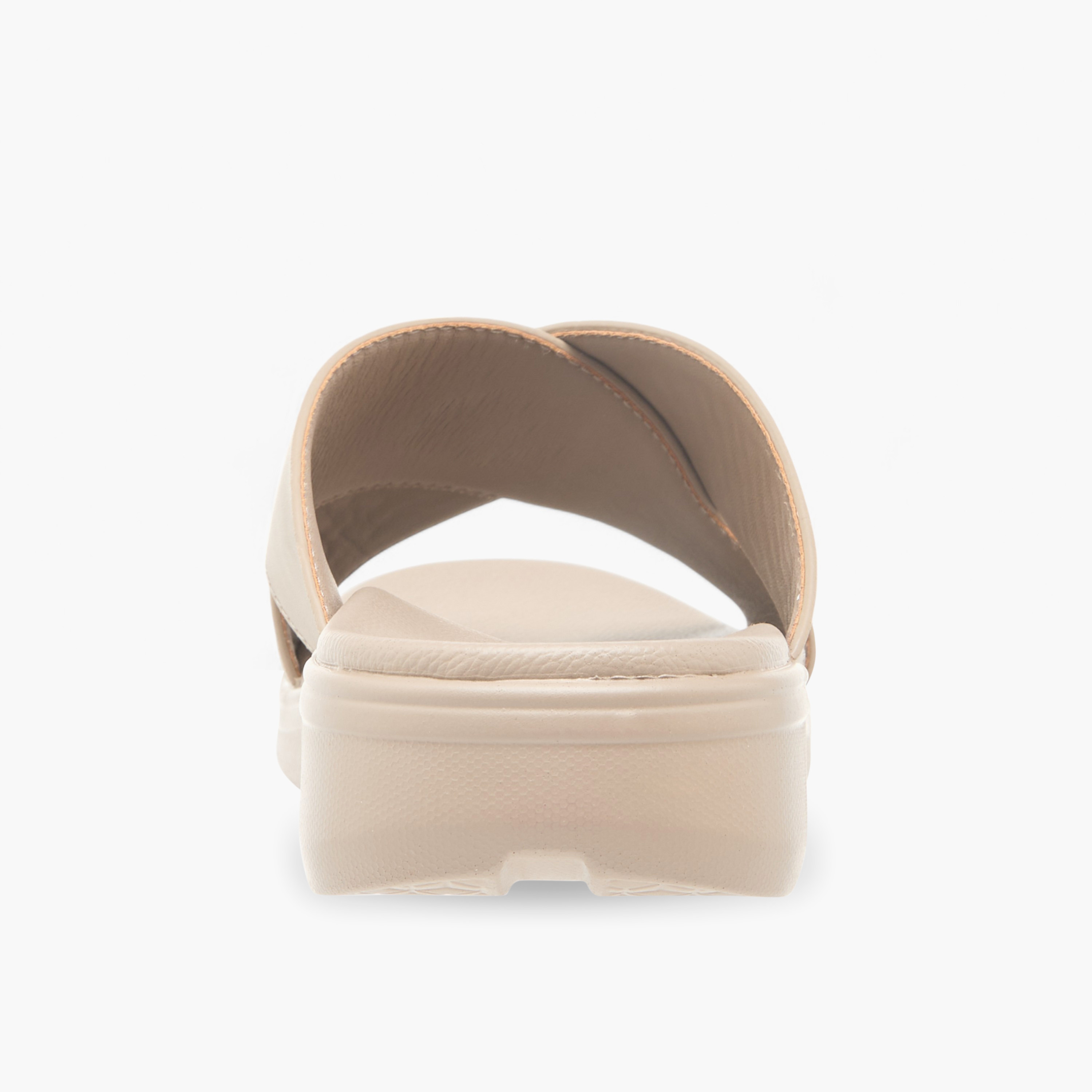 صندل مريح سهل الارتداء بارز الملمس بحزام متقاطع من إل بي إل من شو إكسبرس-men-shoes-sandals-image-4
