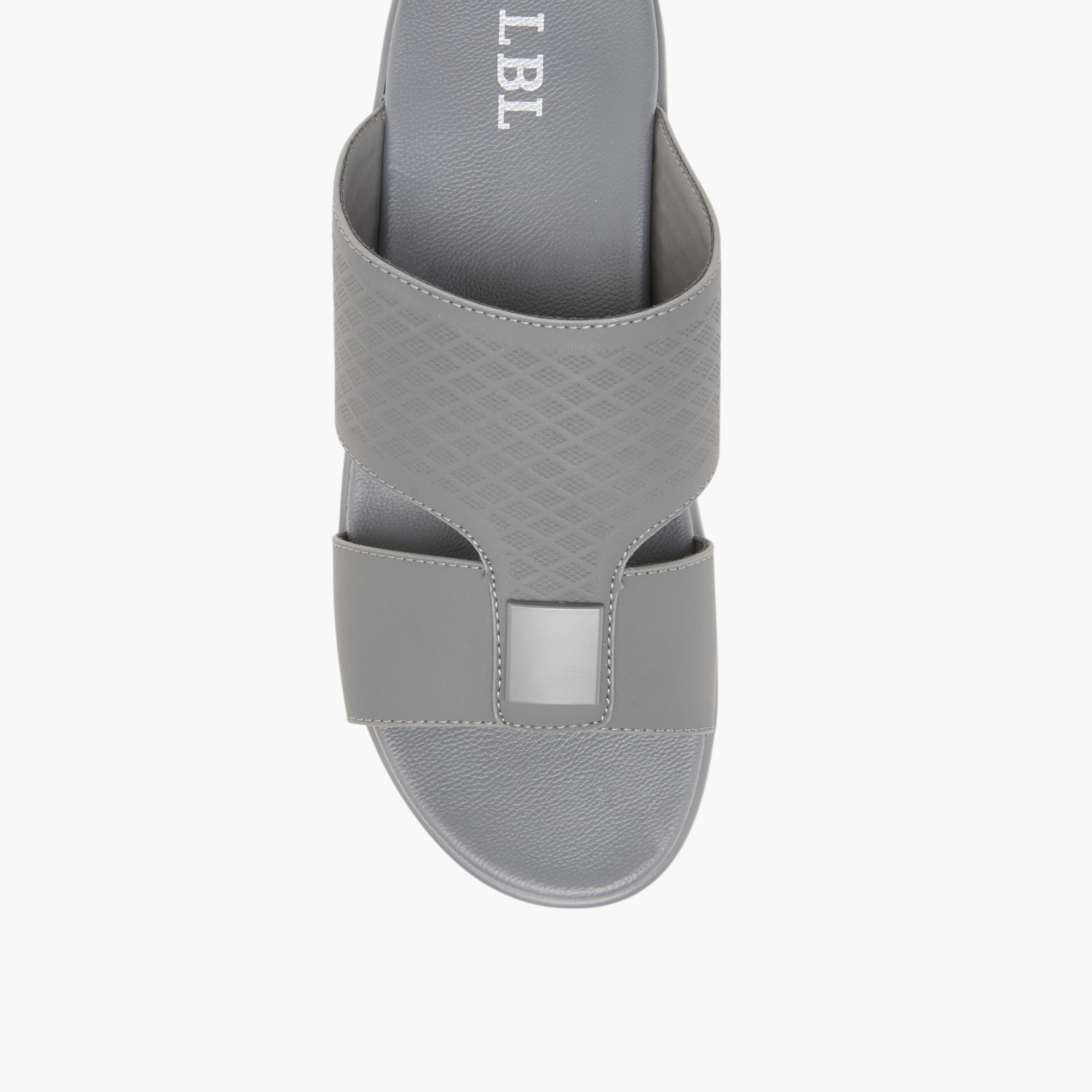 صندل عربي مريح سهل الارتداء بارز الملمس من إل بي إل من شو إكسبرس-men-shoes-sandals-image-3