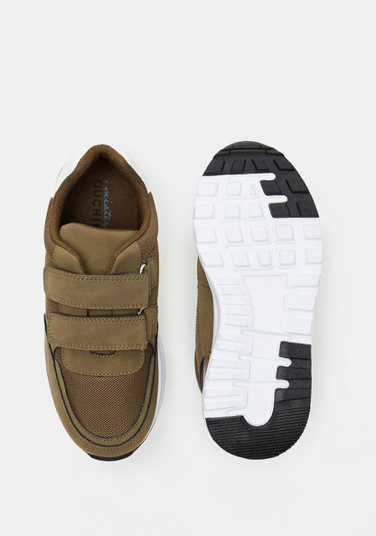 Mister Duchini Textured Sneakers with Hook and Loop Closure