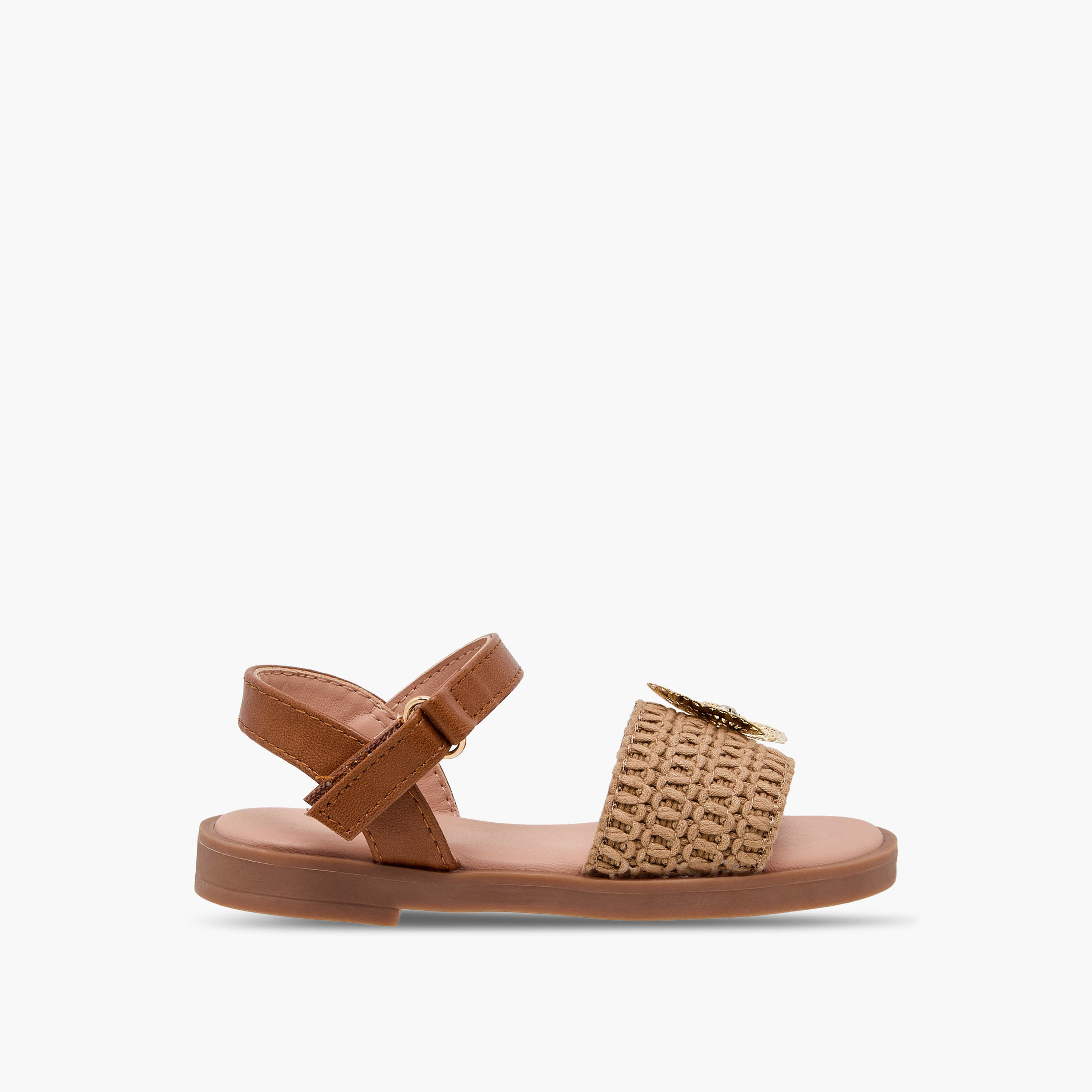 صندل بشريط إغلاق لاصق للبنات من فلورا بيلا-girls-shoes-sandals-image-2