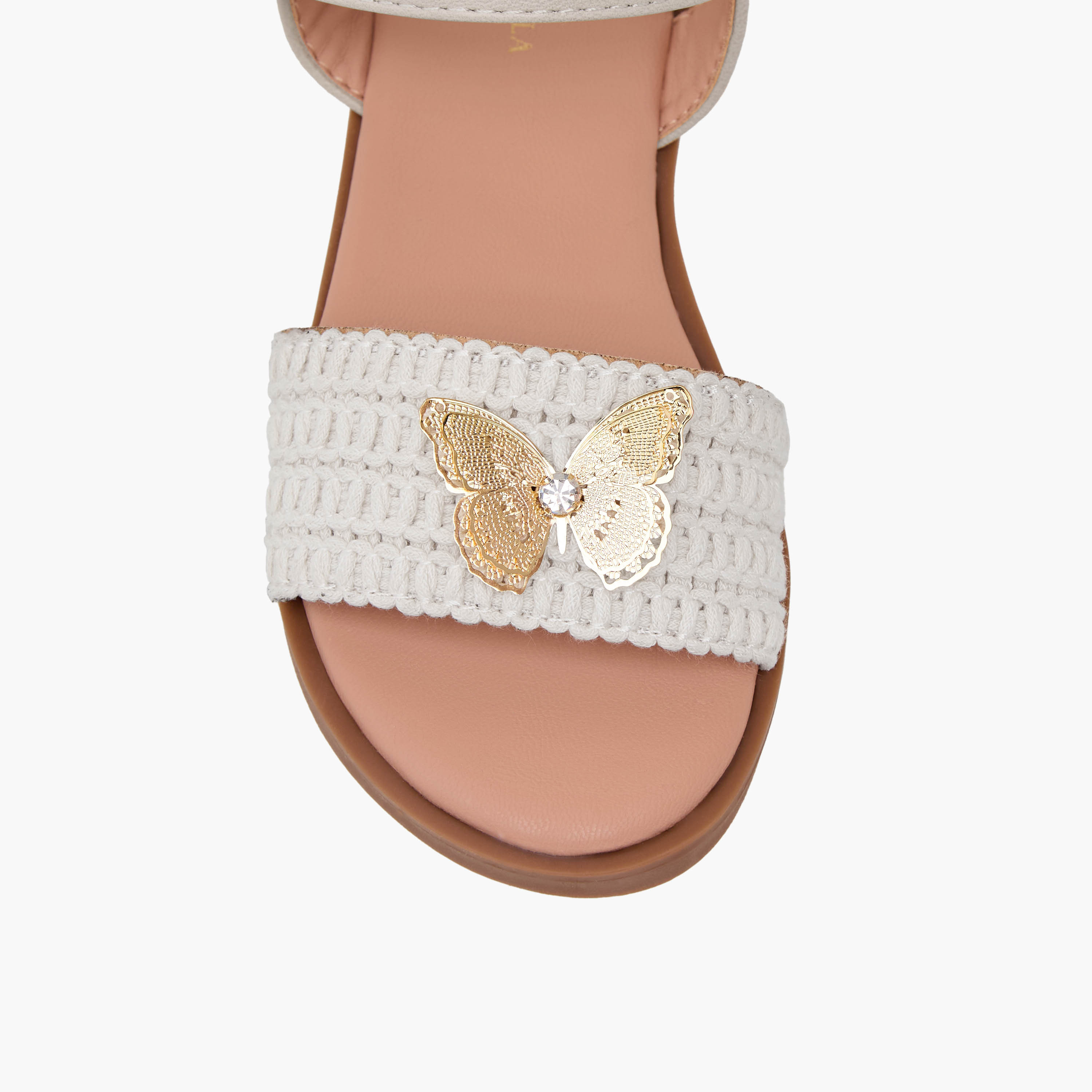 صندل بشريط إغلاق لاصق للبنات من فلورا بيلا-girls-shoes-sandals-image-7