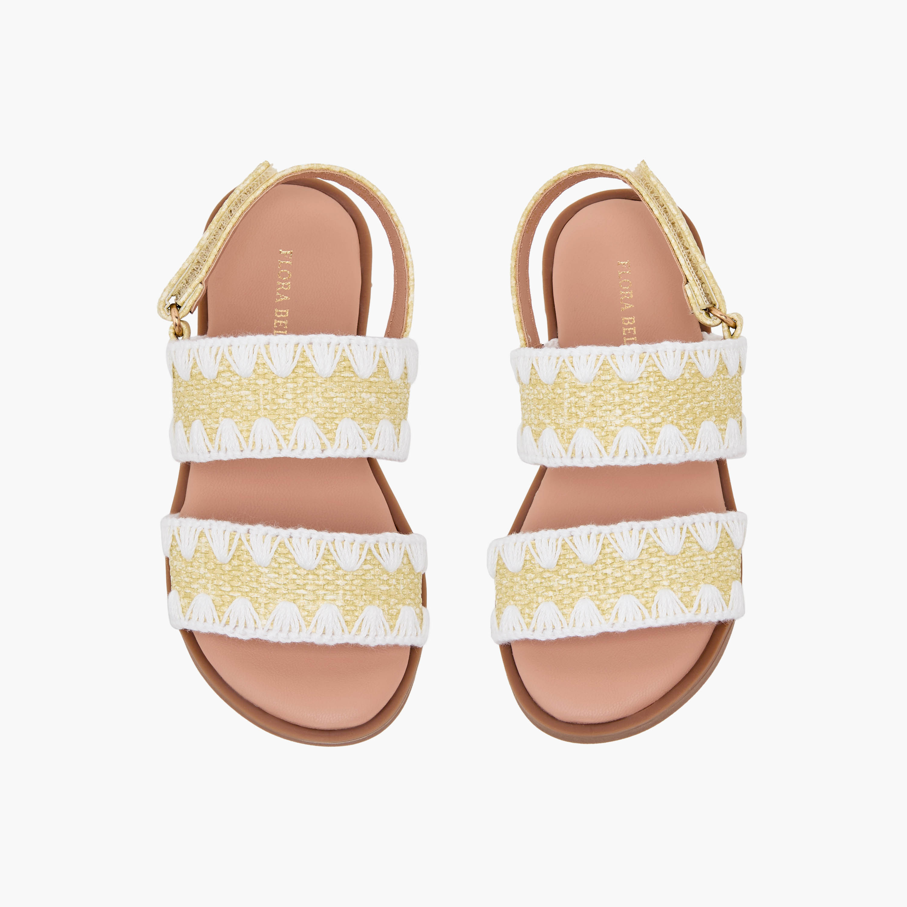 صندل بشريط إغلاق لاصق للبنات من فلورا بيلا-girls-shoes-sandals-image-1
