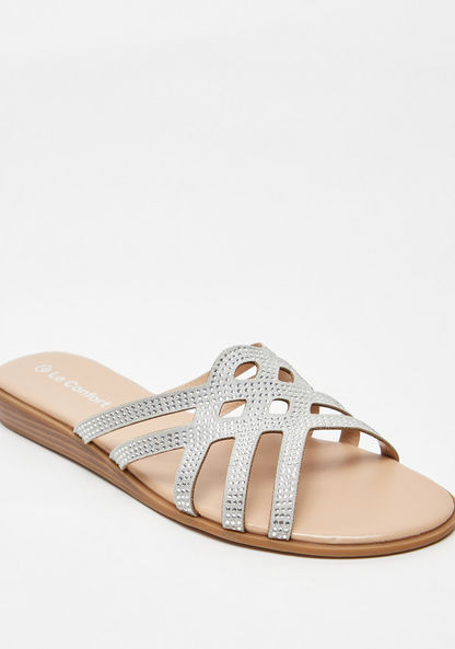 Le Confort Embellished Slip-On Sandals-Women%27s Flat Sandals-image-1
