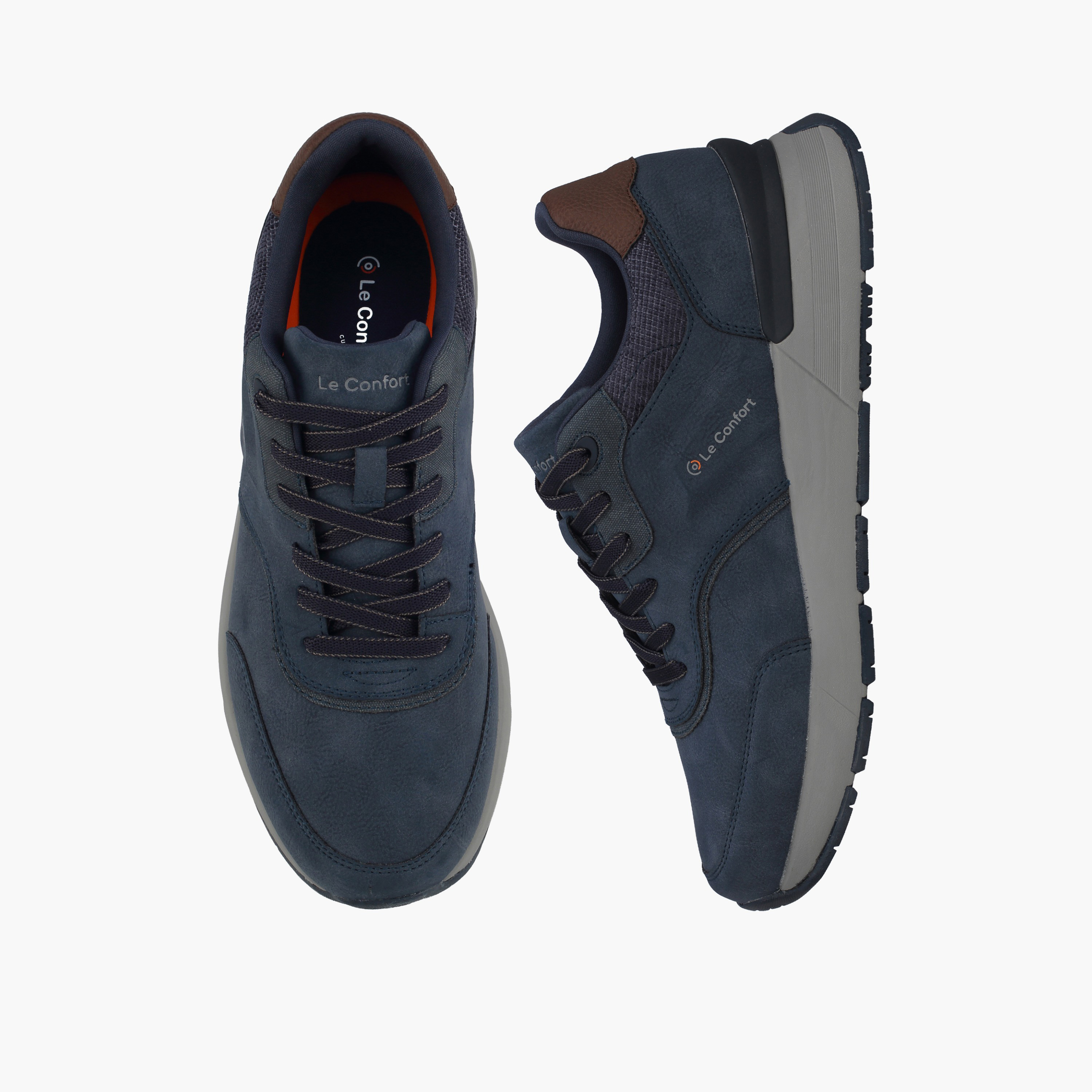 Le Confort Men Lace-Up Ankle Sneakers-men-shoes-sneakers-image-1