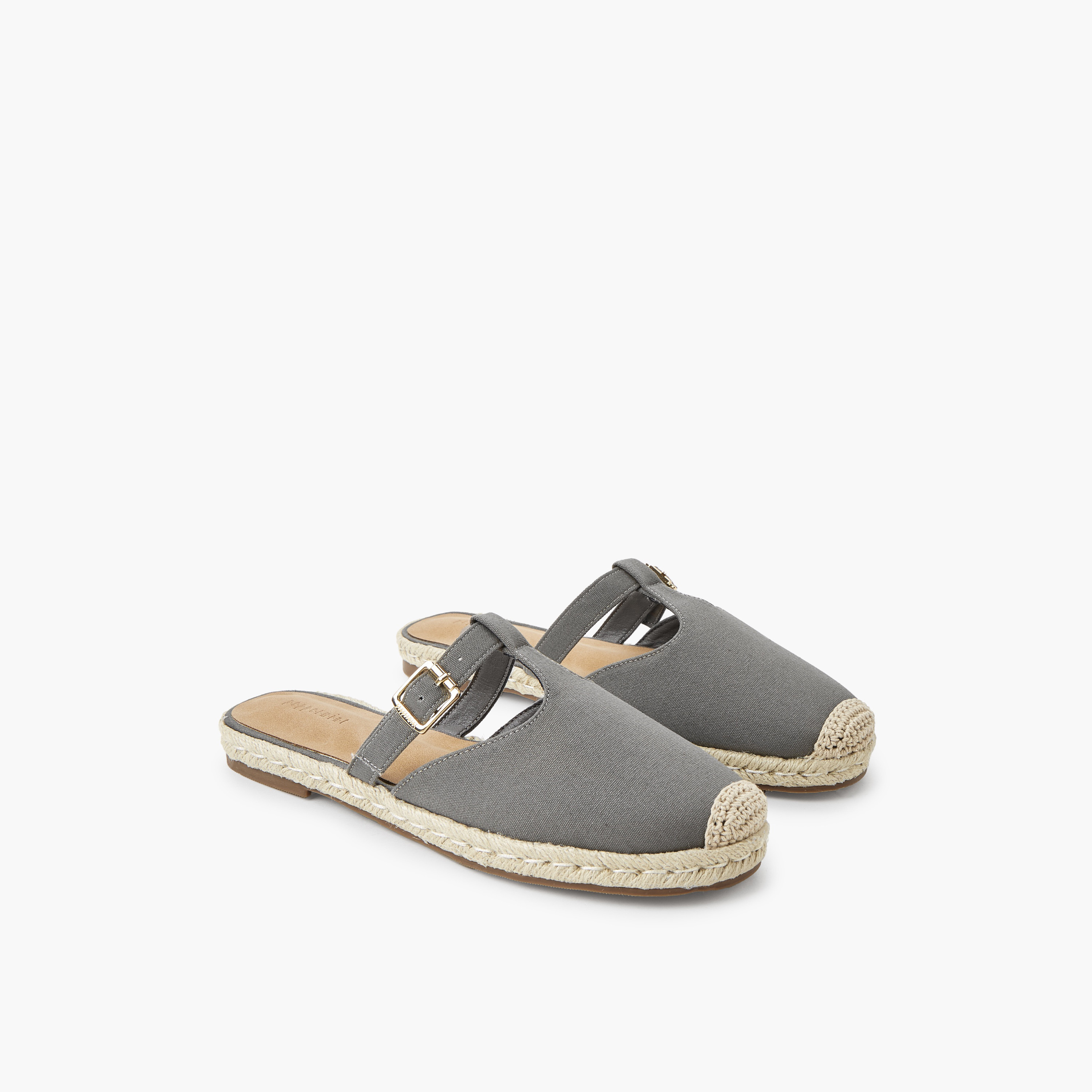Peppermint Women Buckle Detail Mules-women-shoes-flats-mules-image-1