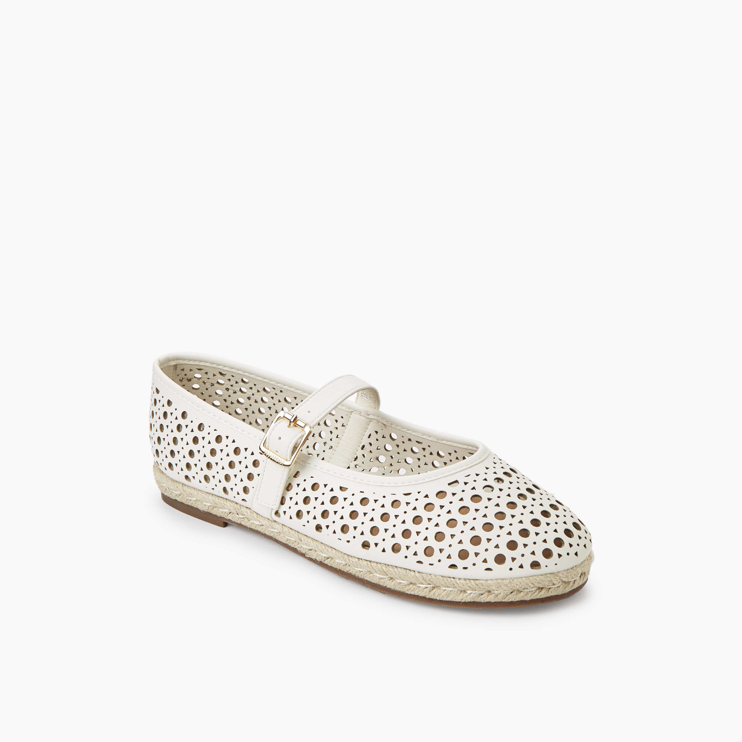 Peppermint Women Perforated Detail Espadrille Mary Jane Shoes-women-shoes-flats-espadrilles-image-2