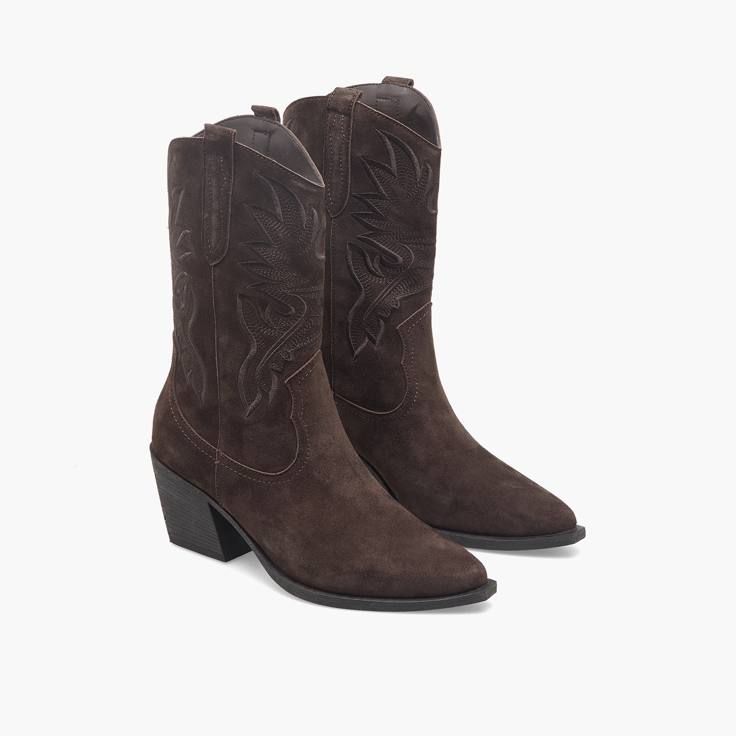 Celeste Women Floral Embroidery Leather High Shaft Boots-women-shoes-boots-image-1