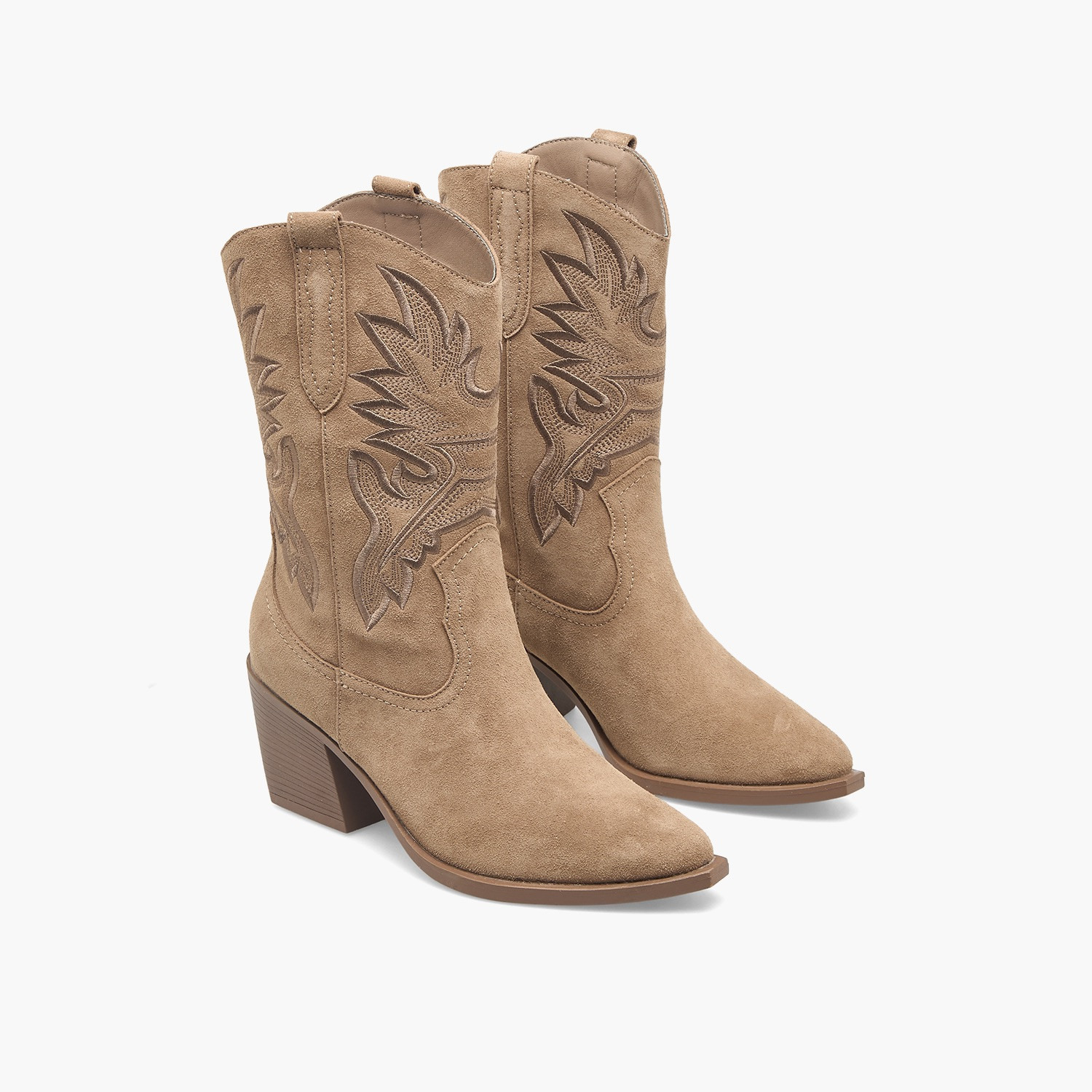 Celeste Women Floral Embroidery Leather High Shaft Boots-women-shoes-boots-image-1