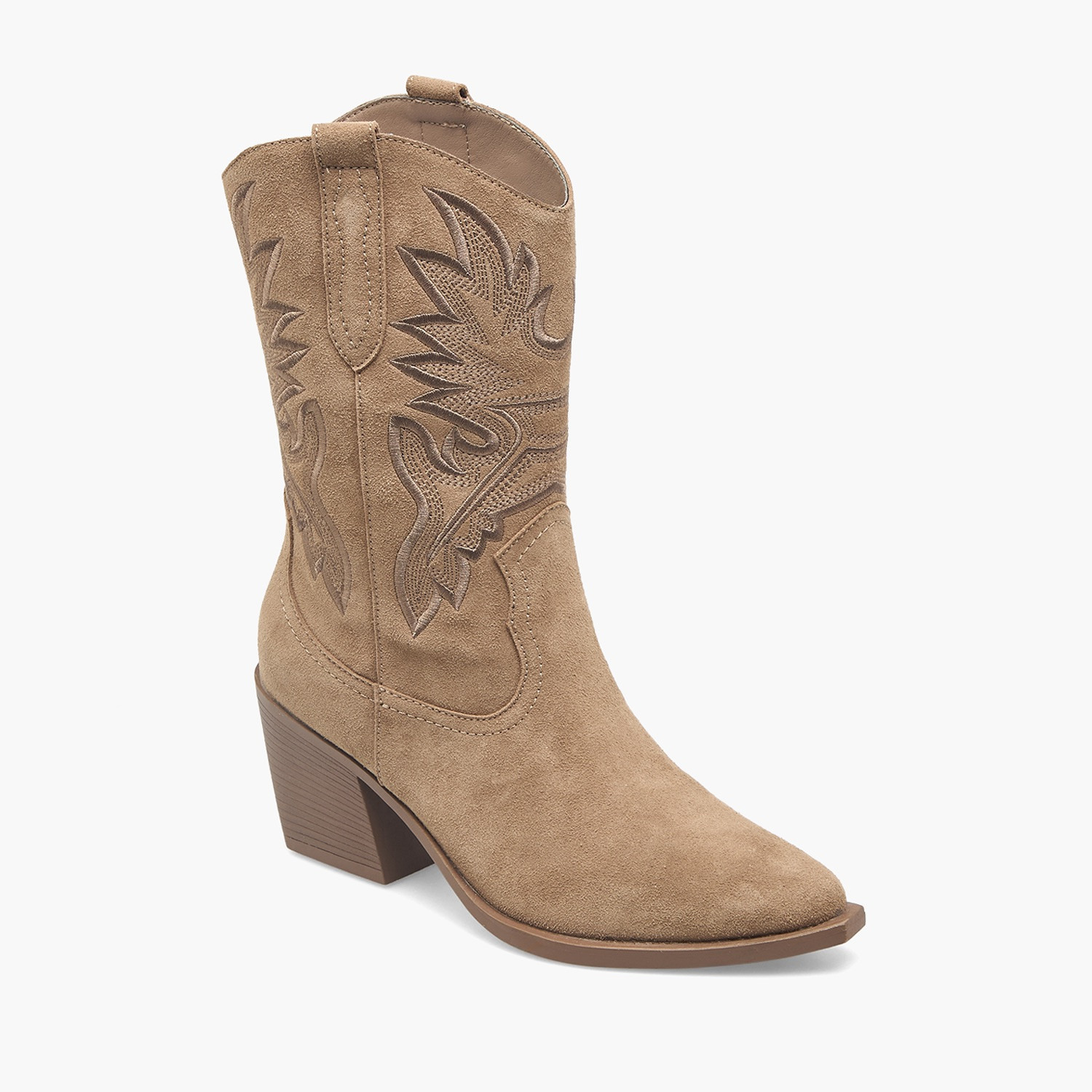 Celeste Women Floral Embroidery Leather High Shaft Boots-women-shoes-boots-image-2