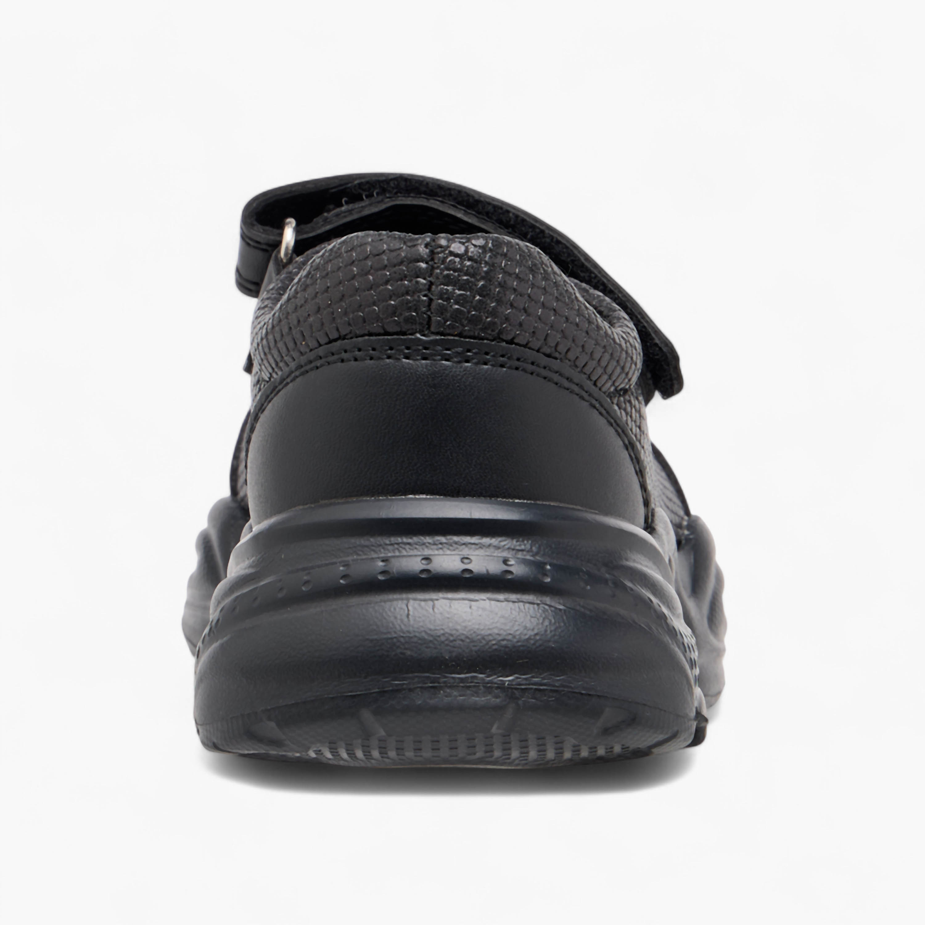 Flora Bella Textured Mary Jane School Shoes with Hook and Loop Closure-girls-shoes-schoolshoes-image-5
