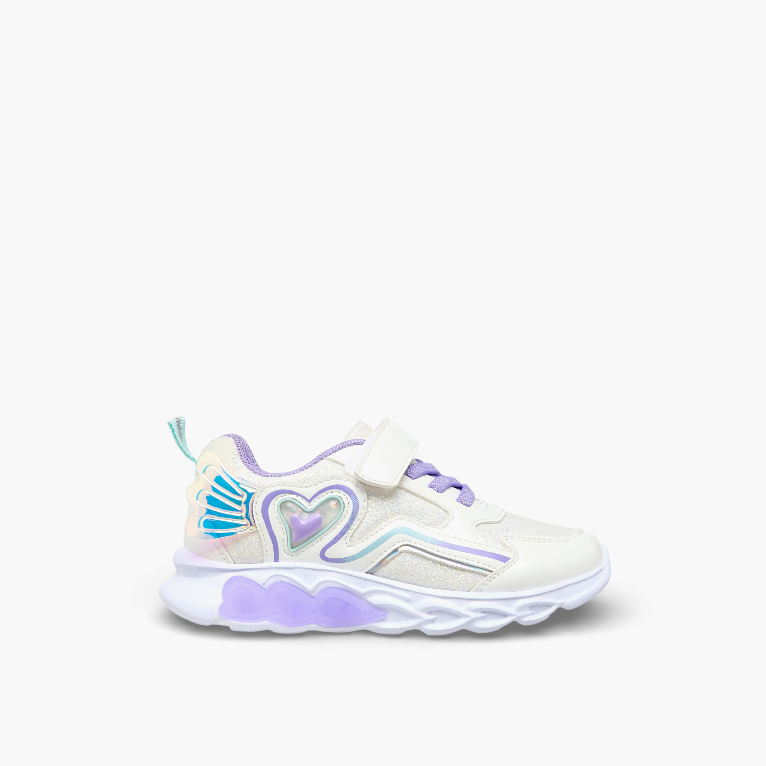 Flora Bella Girls Light-Up Ankle Sneakers-girls-shoes-sneakers-image-3