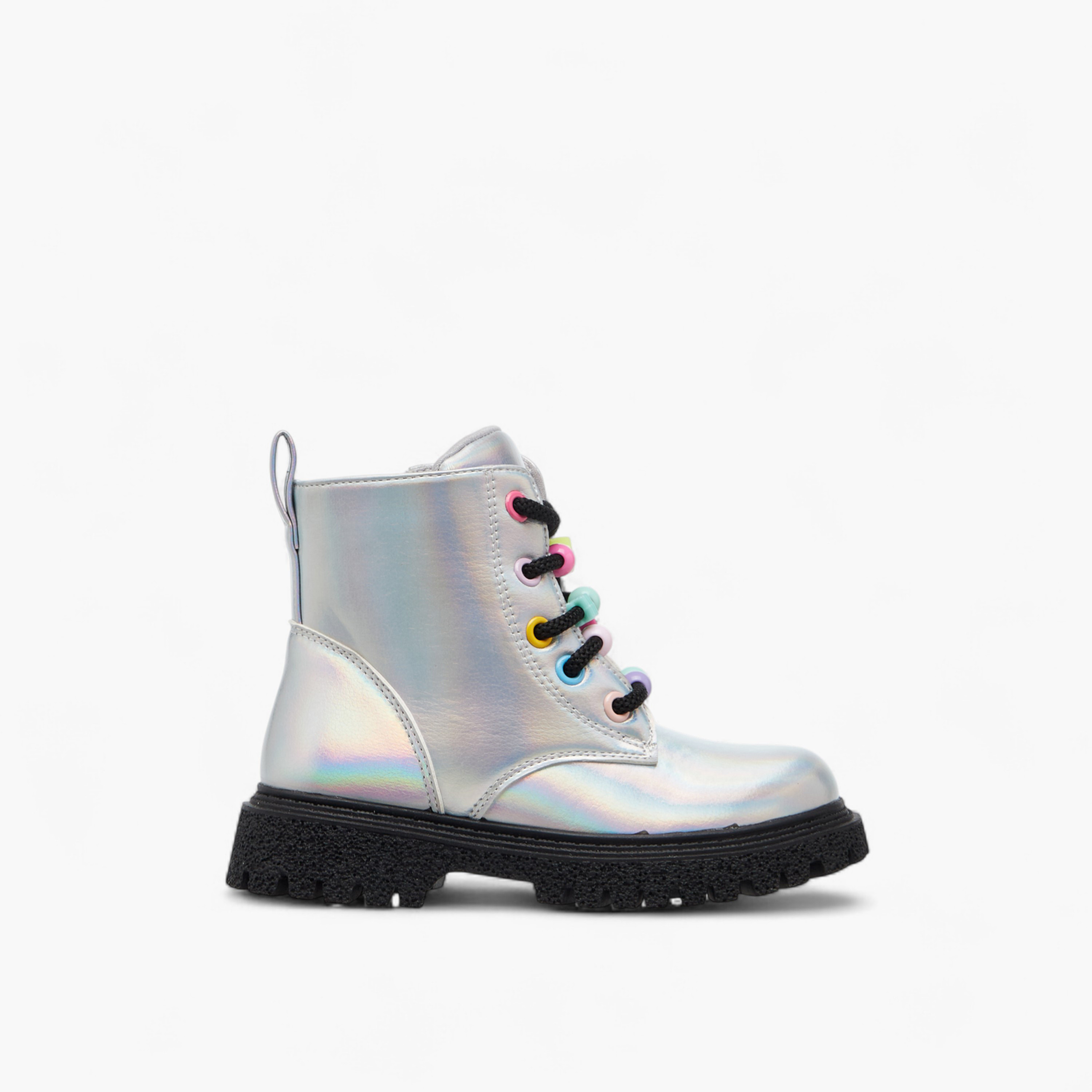 Flora Bella Panelled Boots with Zip Closure-girls-shoes-boots-image-3