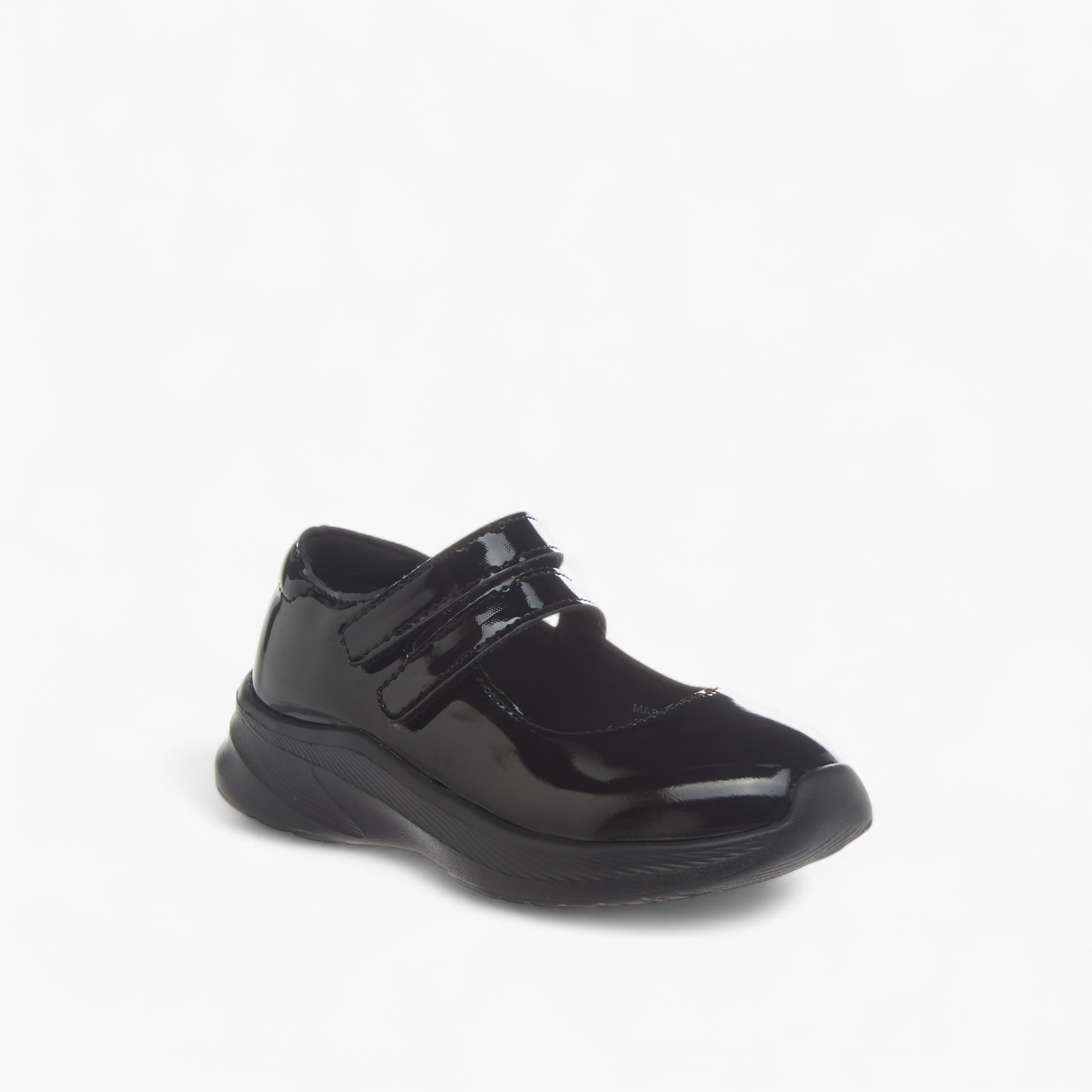 Flora Bella Solid Mary Jane School Shoes with Hook and Loop Closure-girls-shoes-schoolshoes-image-2