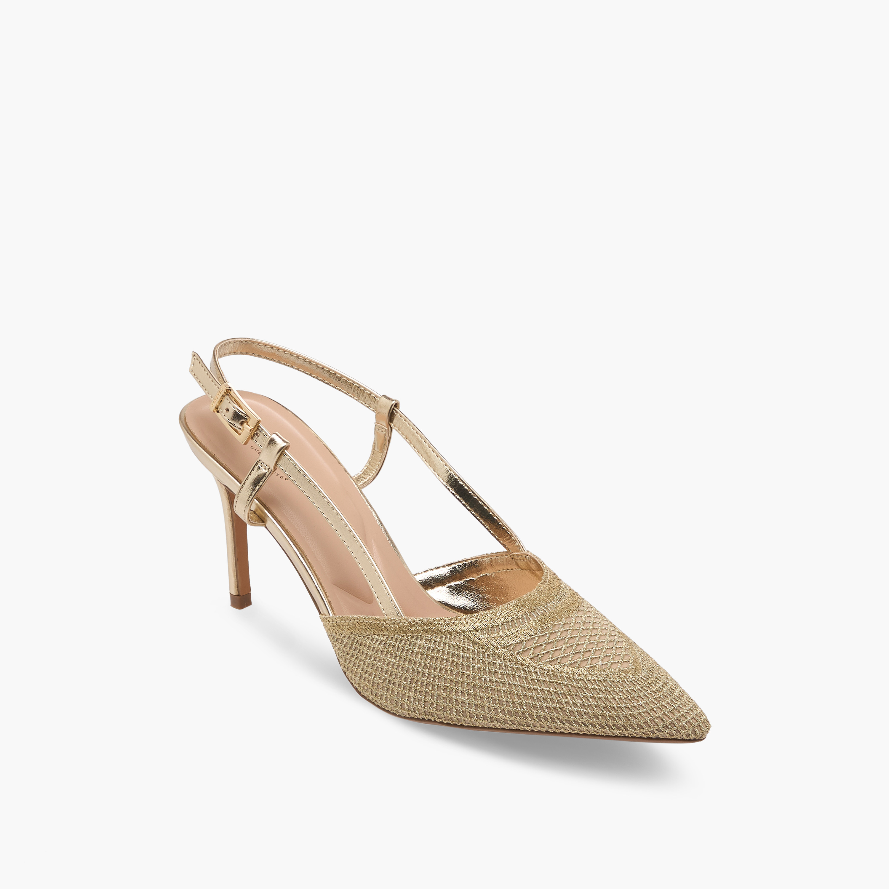 Women Celeste Textured Stiletto Slingback Heels-women-shoes-heels-image-2