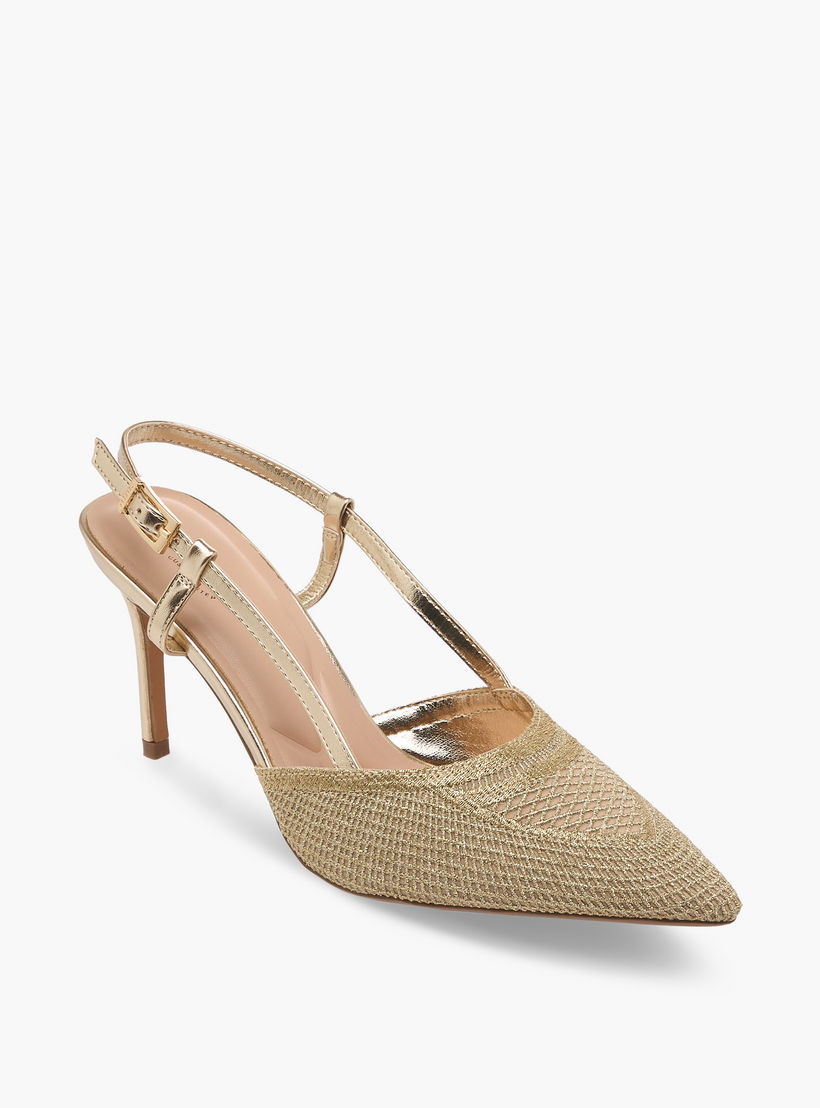 Women Celeste Textured Stiletto Slingback Heels-women-shoes-heels-image-2