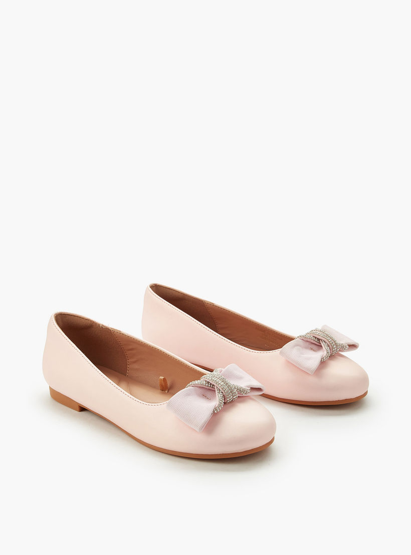 حذاء باليرينا بزينة فيونكة للبنات من سيليست-girls-shoes-ballerinas-image-1