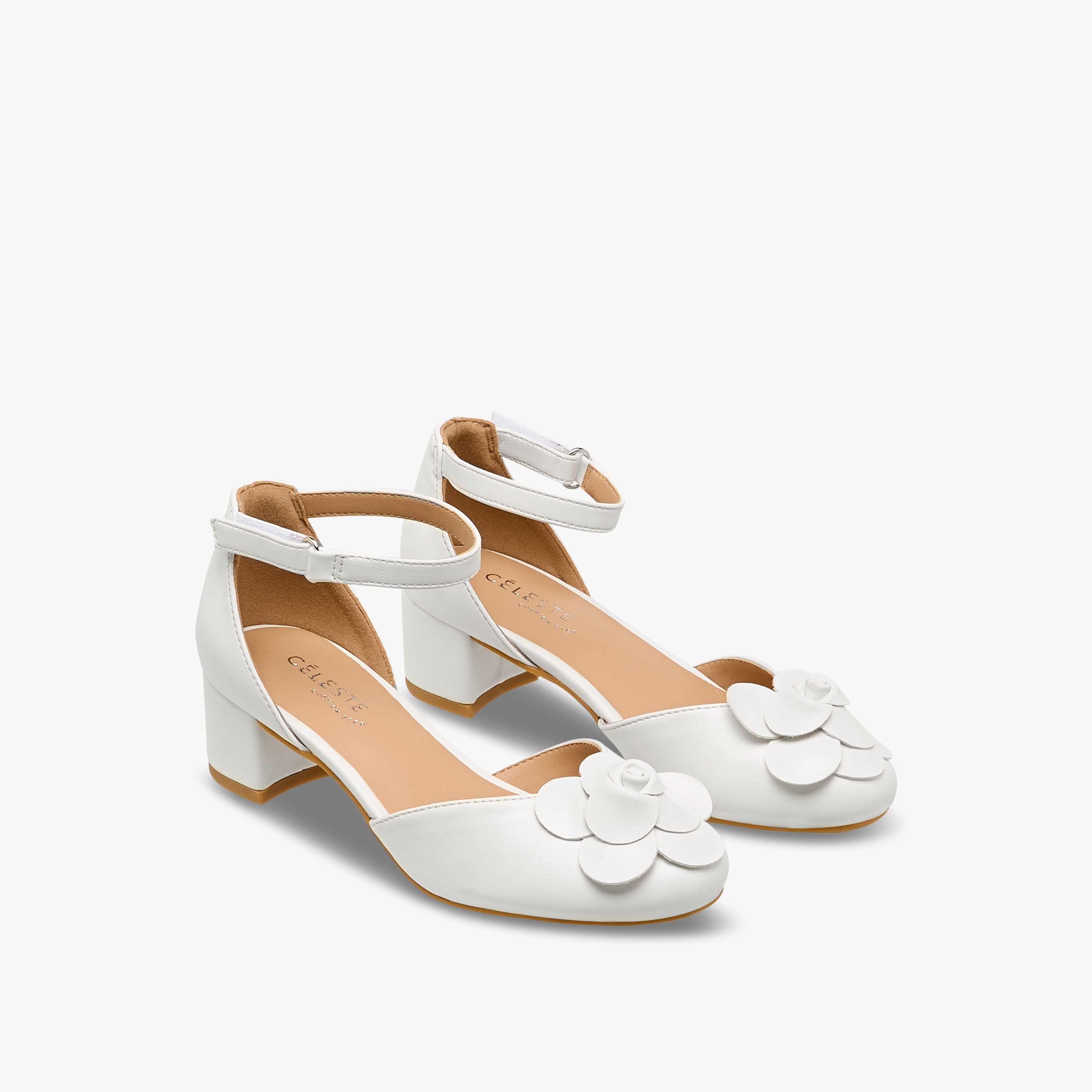 Celeste Girls Block Heel Sandals-girls-shoes-sandals-image-1
