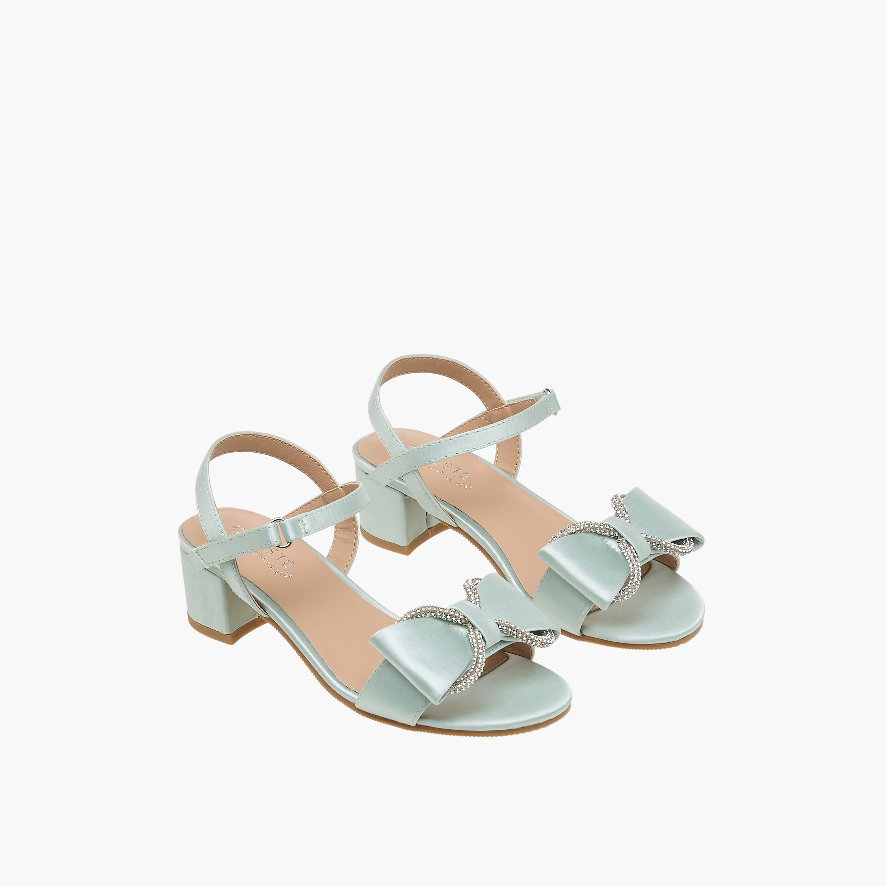Celeste Girls Block Heel Sandals-girls-shoes-sandals-image-1