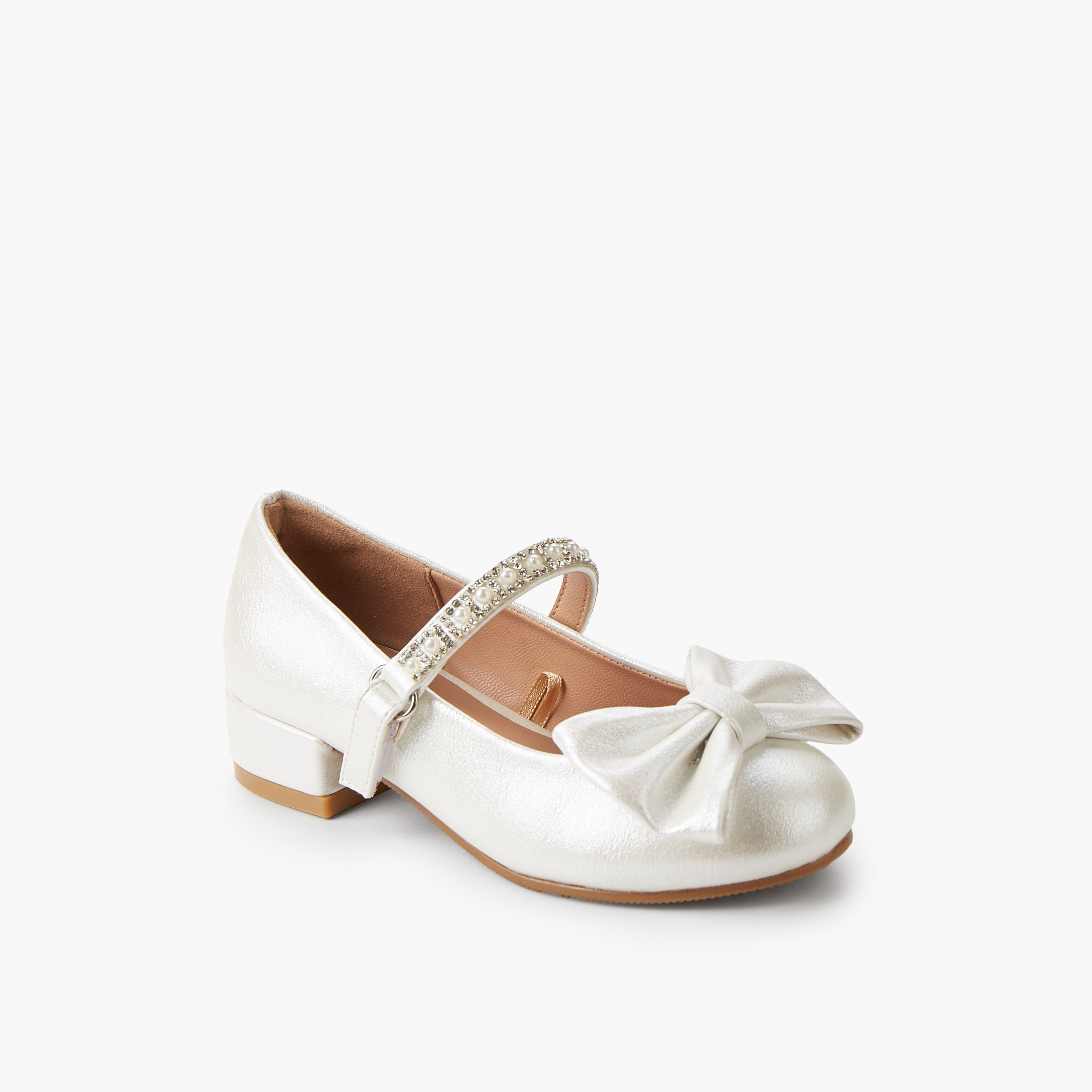 حذاء ماري جين مزين بفيونكة للبنات من سيليست-girls-shoes-maryjanes-image-2