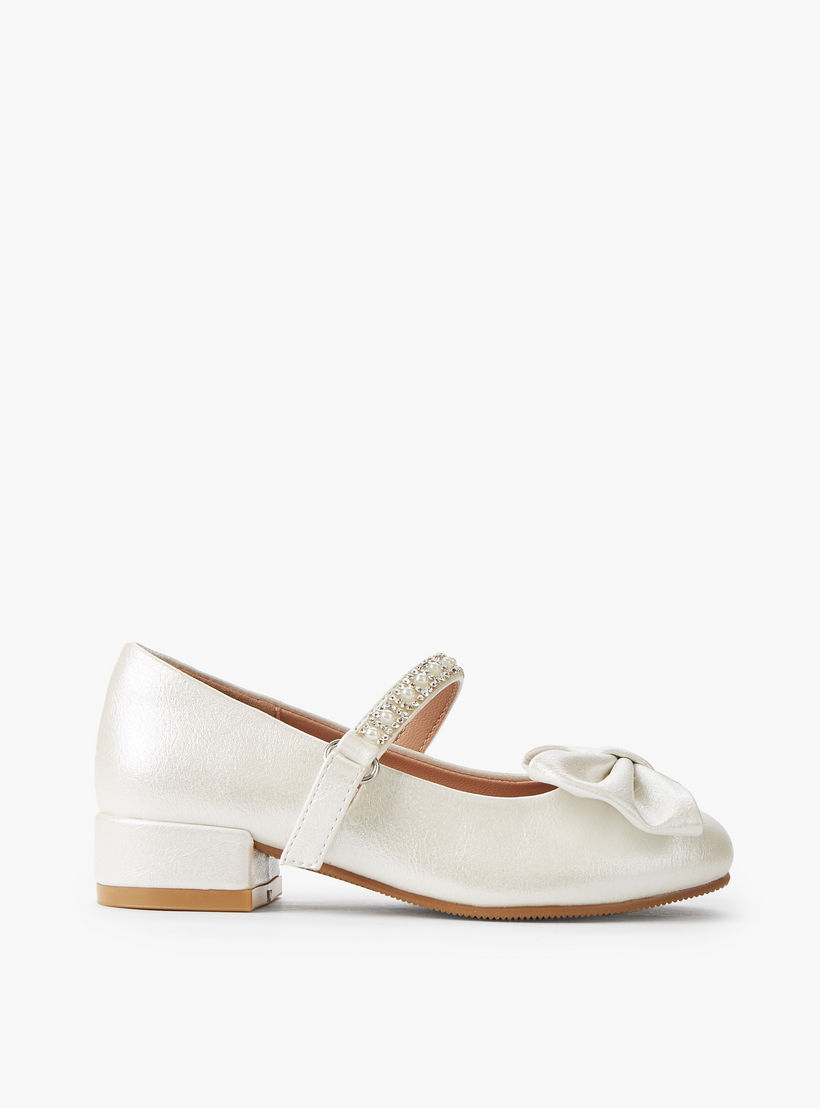 حذاء ماري جين مزين بفيونكة للبنات من سيليست-girls-shoes-maryjanes-image-3