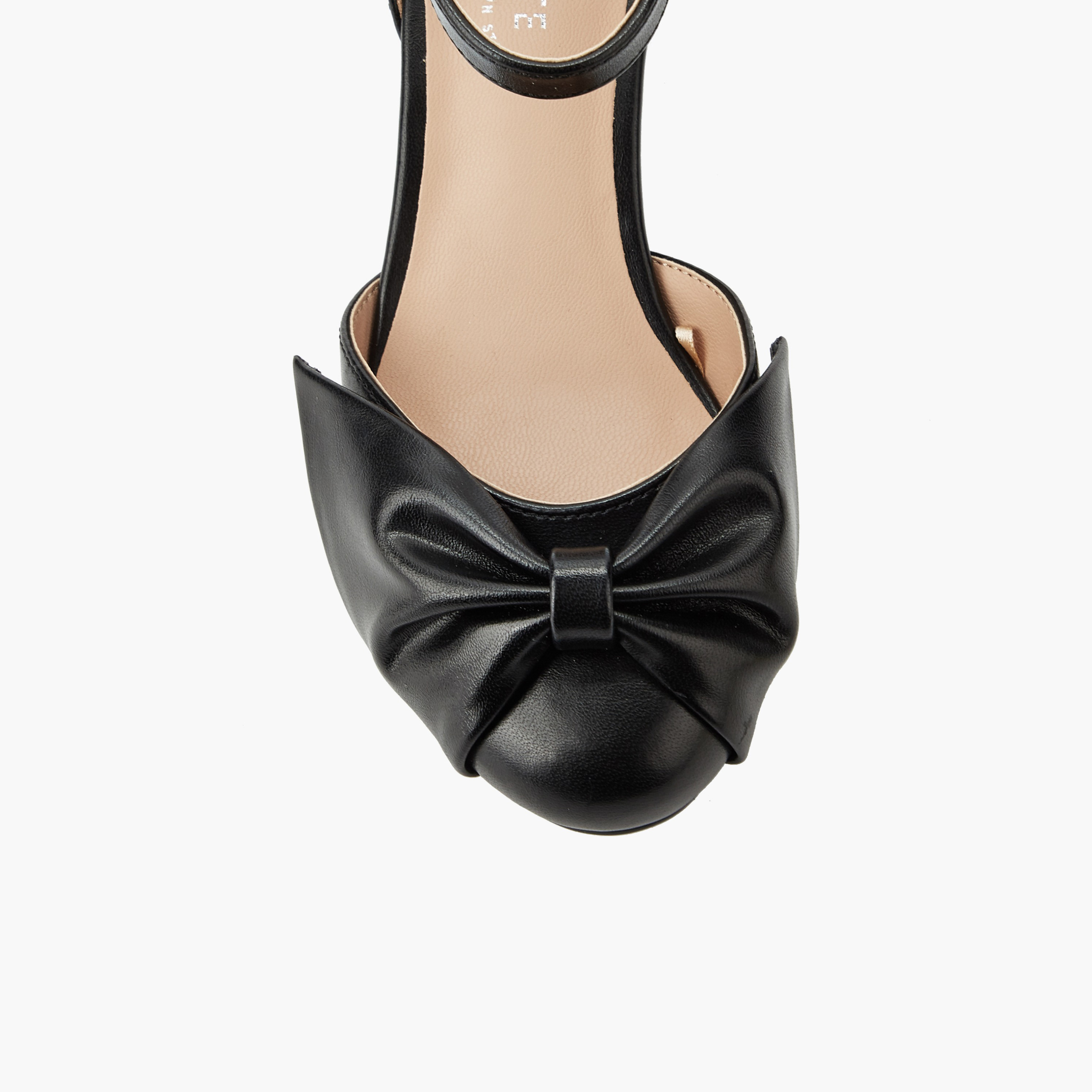 حذاء بكعب عريض وتفاصيل فيونكة ملتوية للبنات من سيليست-girls-shoes-sandals-image-5
