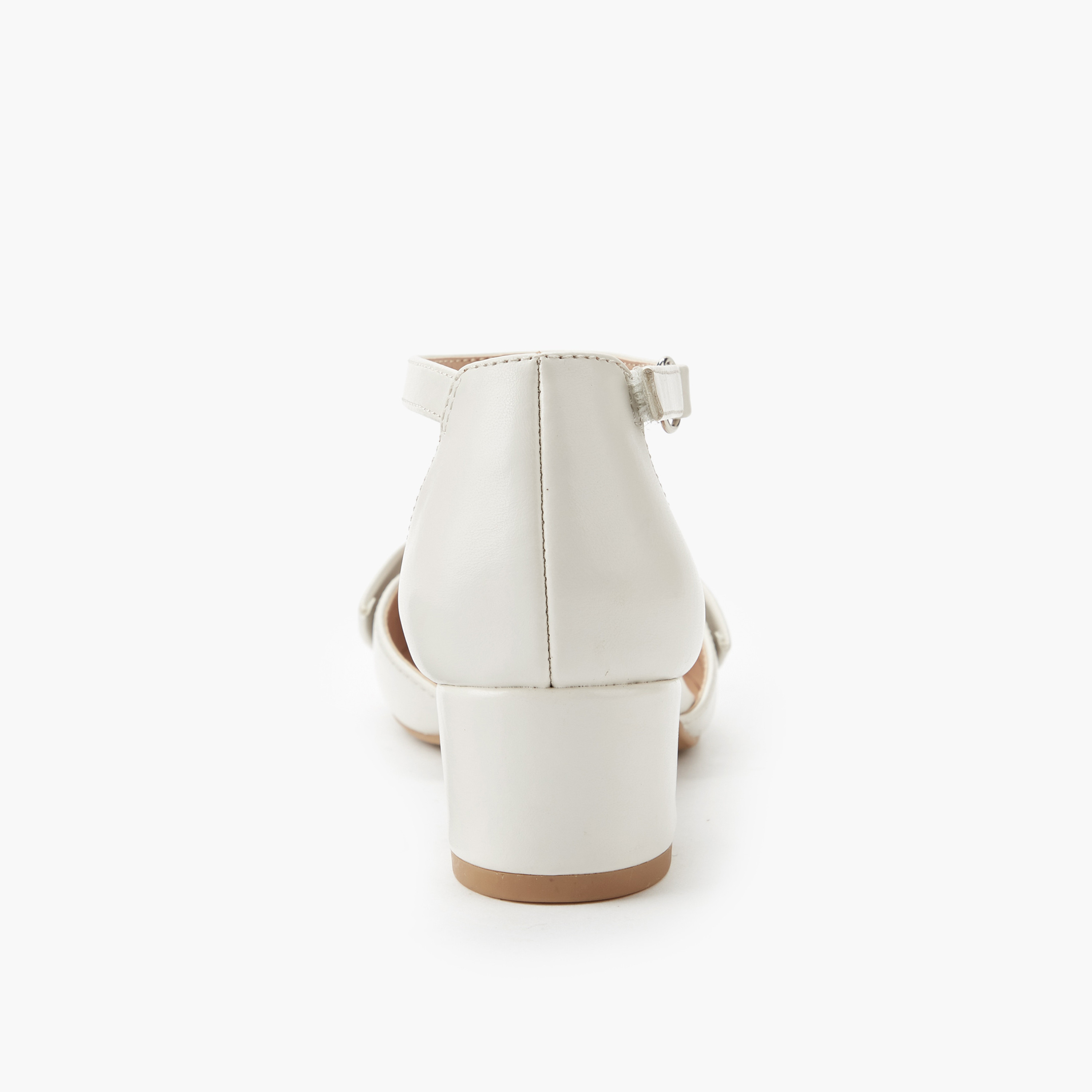 حذاء بكعب عريض وتفاصيل فيونكة ملتوية للبنات من سيليست-girls-shoes-sandals-image-4
