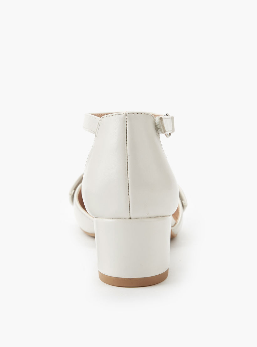 حذاء بكعب عريض وتفاصيل فيونكة ملتوية للبنات من سيليست-girls-shoes-sandals-image-4