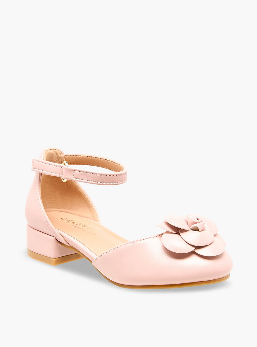 حذاء بحزام على الكاحل وكعب سميك للبنات من سيليست-girls-shoes-sandals-image-2