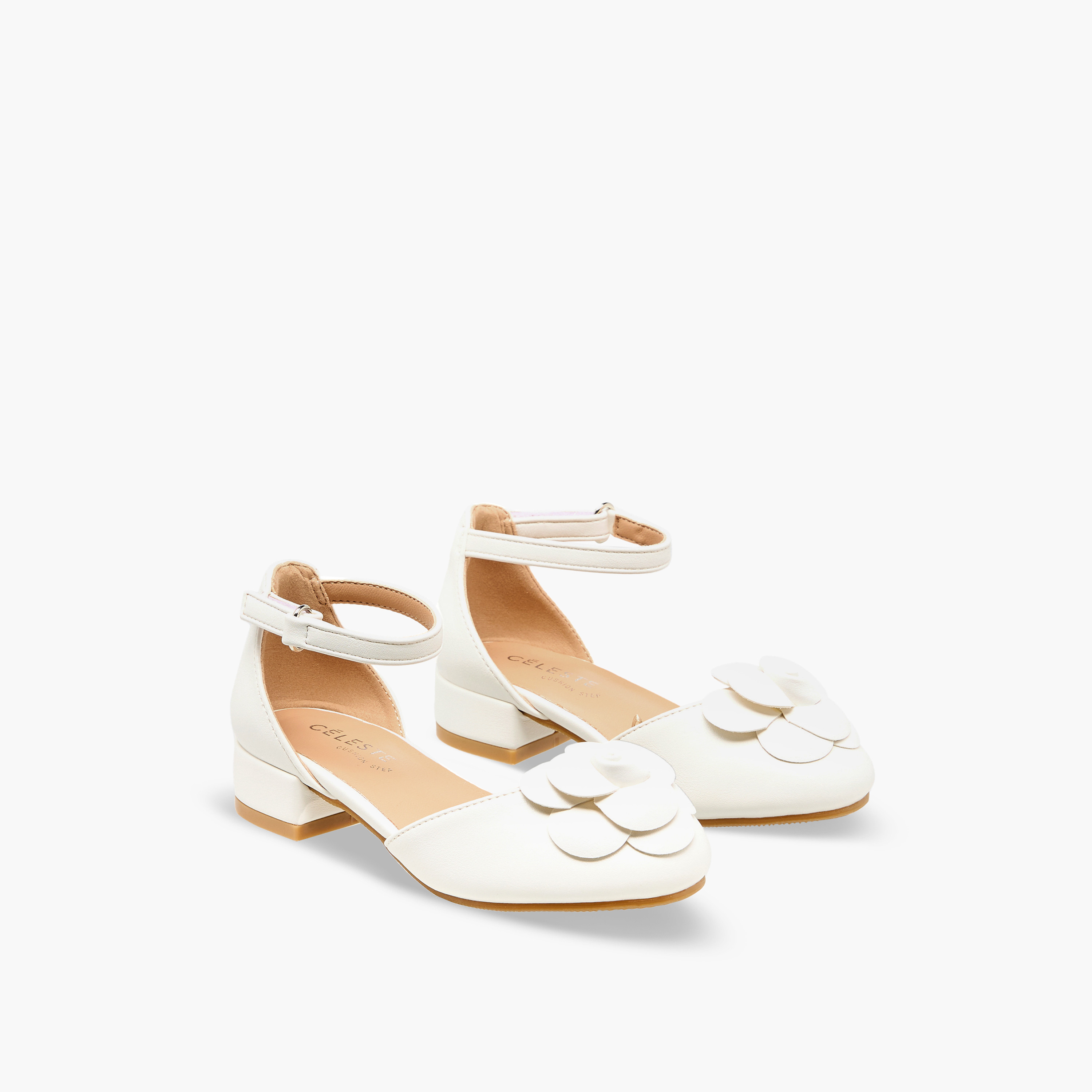 حذاء بحزام على الكاحل وكعب سميك للبنات من سيليست-girls-shoes-sandals-image-1