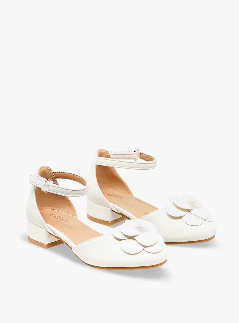حذاء بحزام على الكاحل وكعب سميك للبنات من سيليست-girls-shoes-sandals-image-1