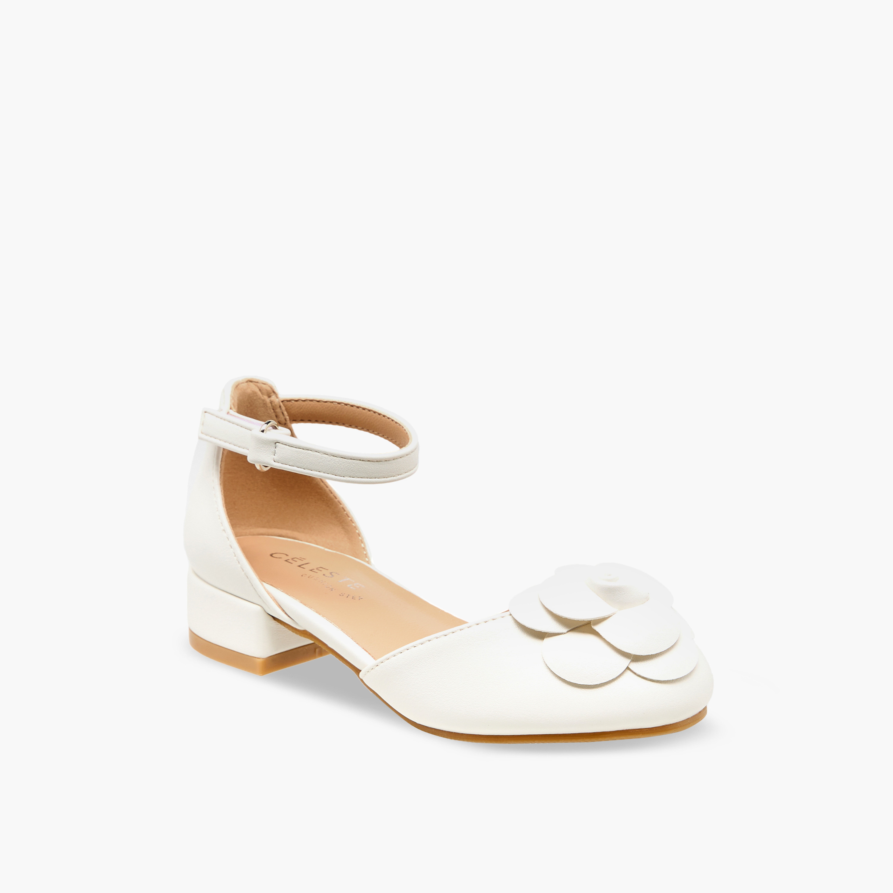 حذاء بحزام على الكاحل وكعب سميك للبنات من سيليست-girls-shoes-sandals-image-2