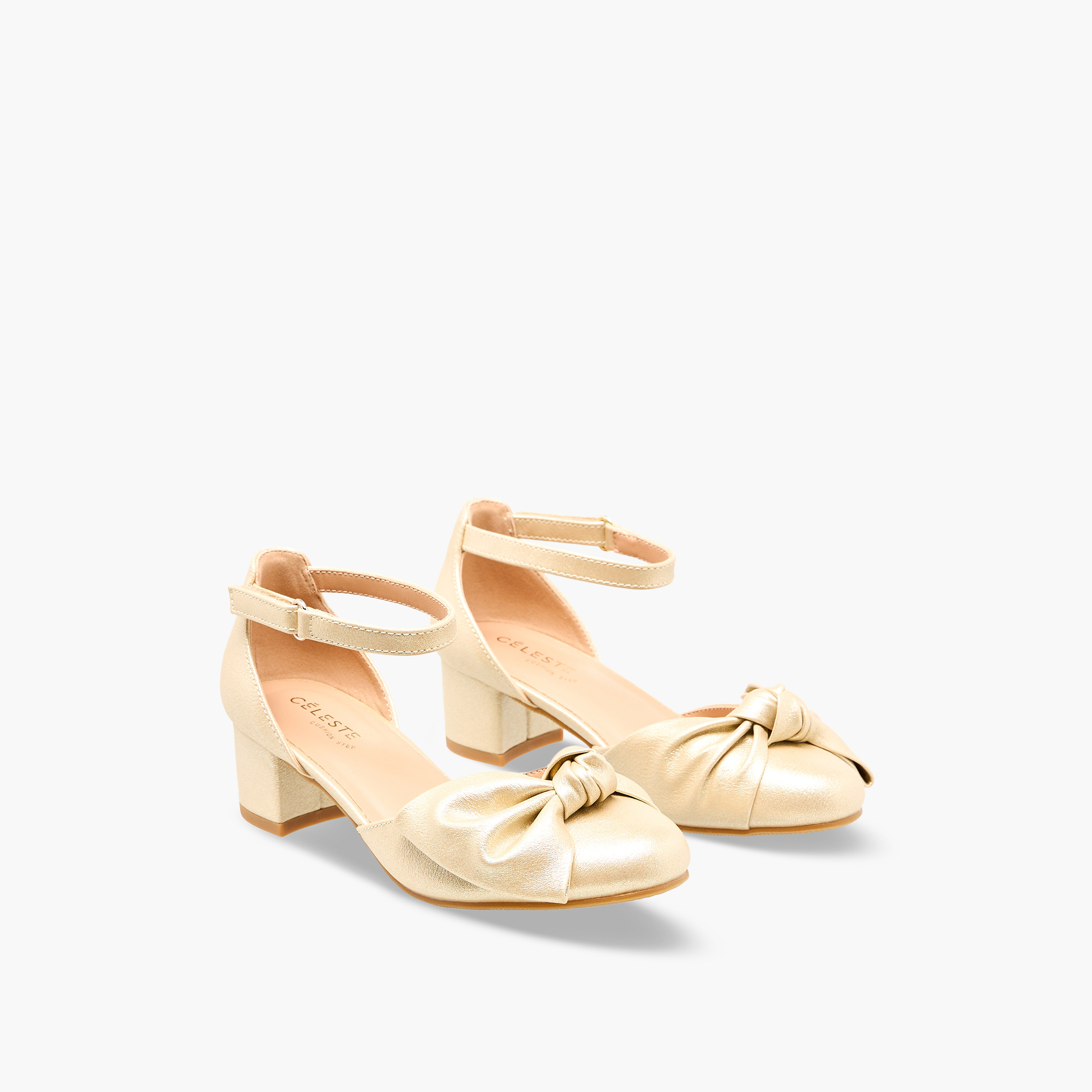 حذاء بحزام على الكاحل وكعب سميك للبنات من سيليست-girls-shoes-sandals-image-1