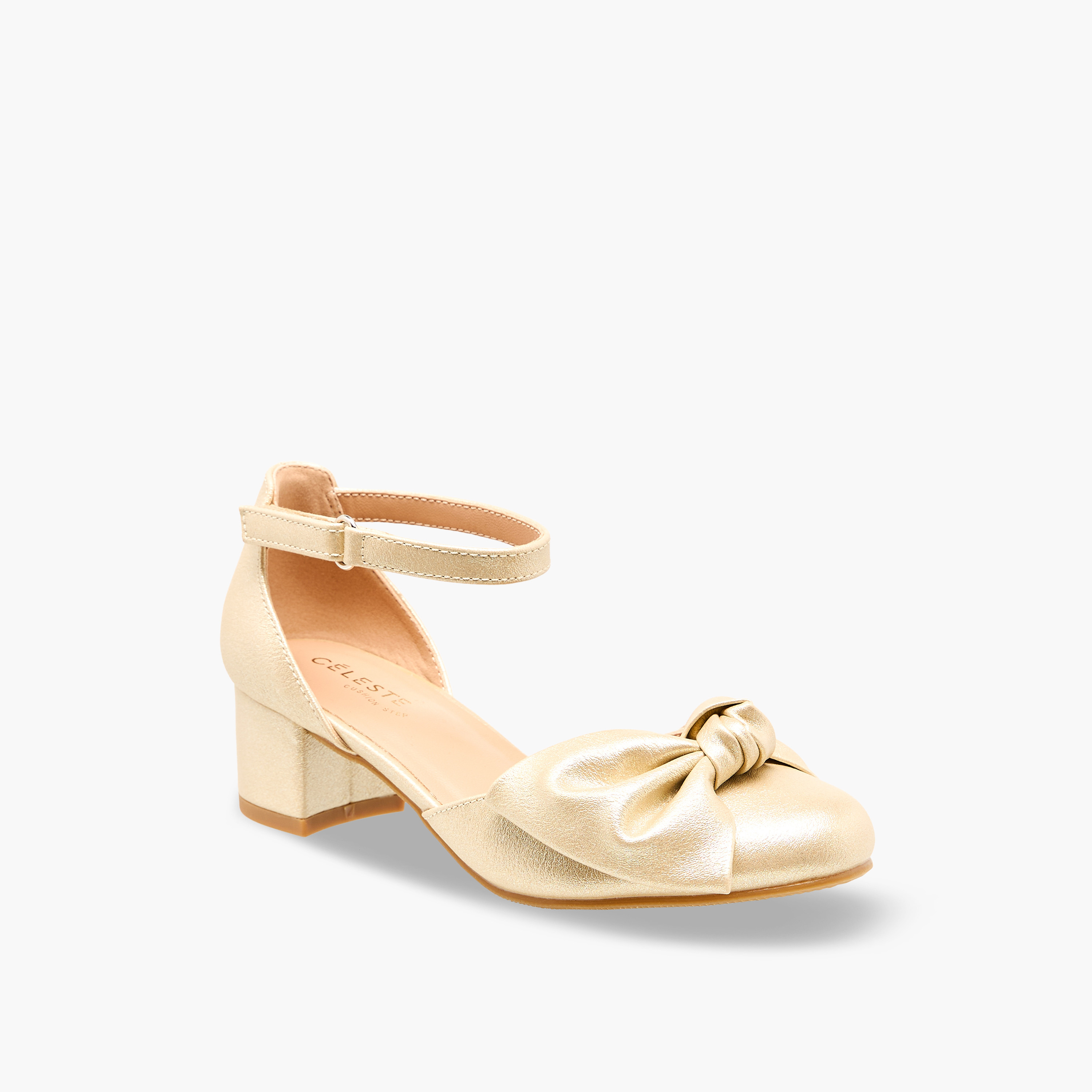 حذاء بحزام على الكاحل وكعب سميك للبنات من سيليست-girls-shoes-sandals-image-2