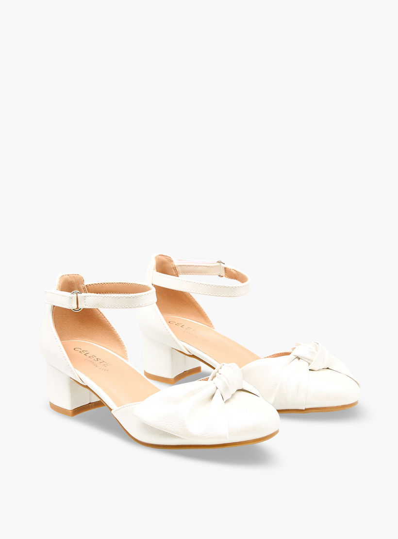 حذاء بحزام على الكاحل وكعب سميك للبنات من سيليست-girls-shoes-sandals-image-1